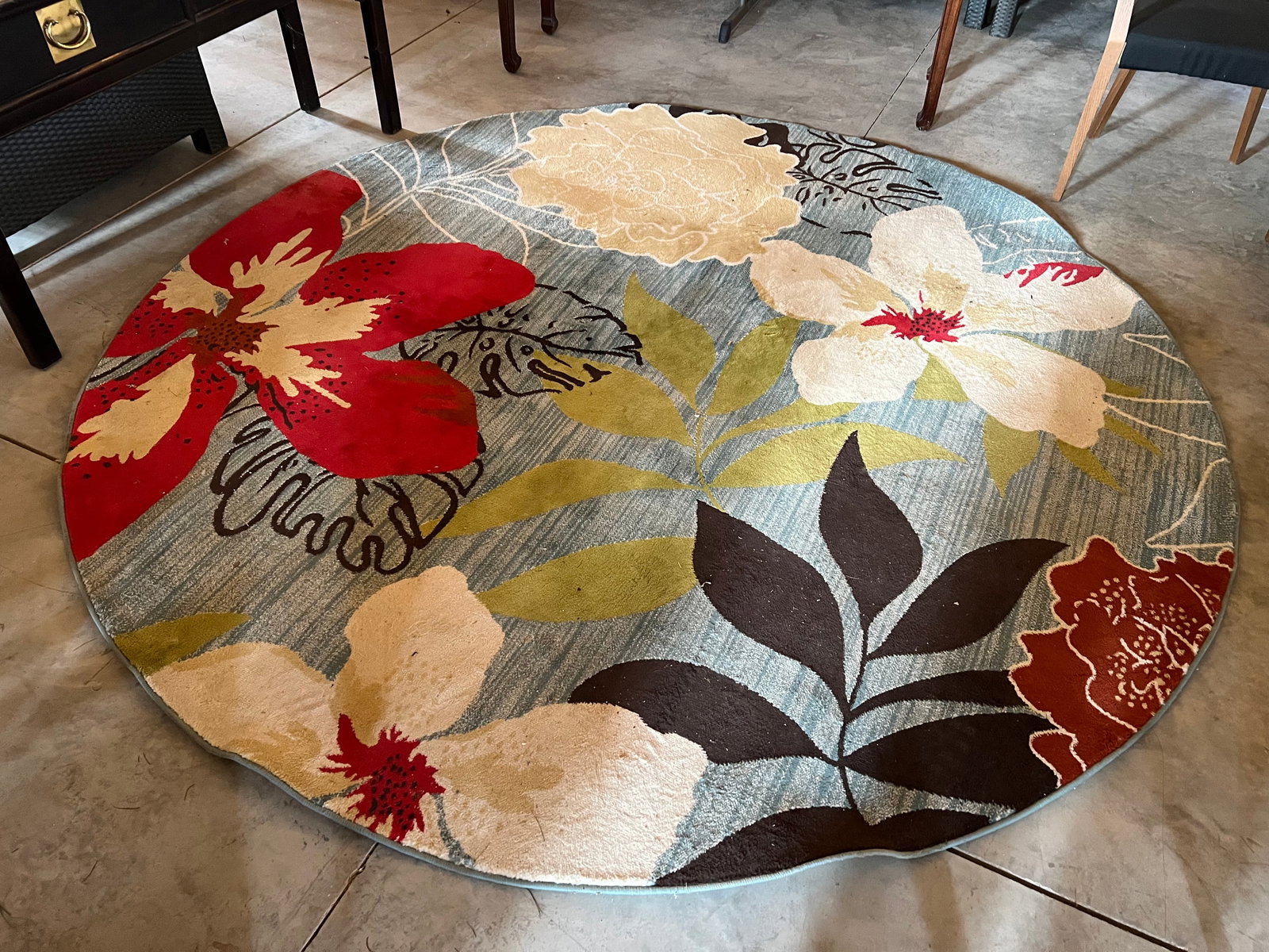 Mid Century Modern Round Rug (1 of 5)