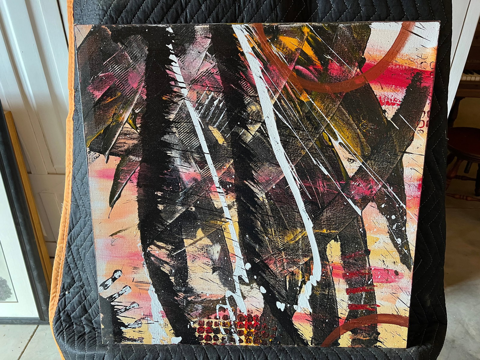 Abstract Acrylic on Canvas (1 of 5)