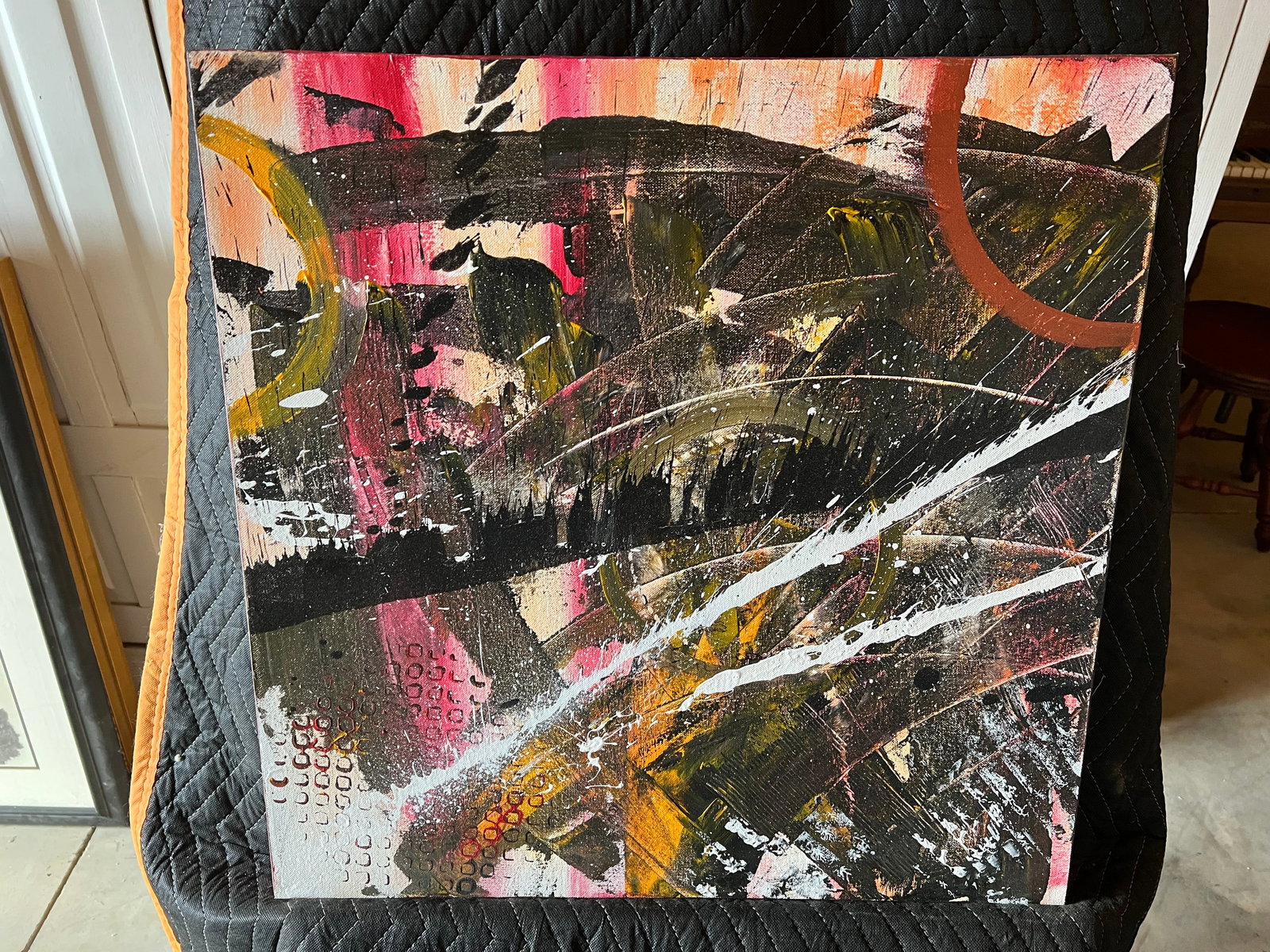 Abstract Acrylic on Canvas (1 of 6)