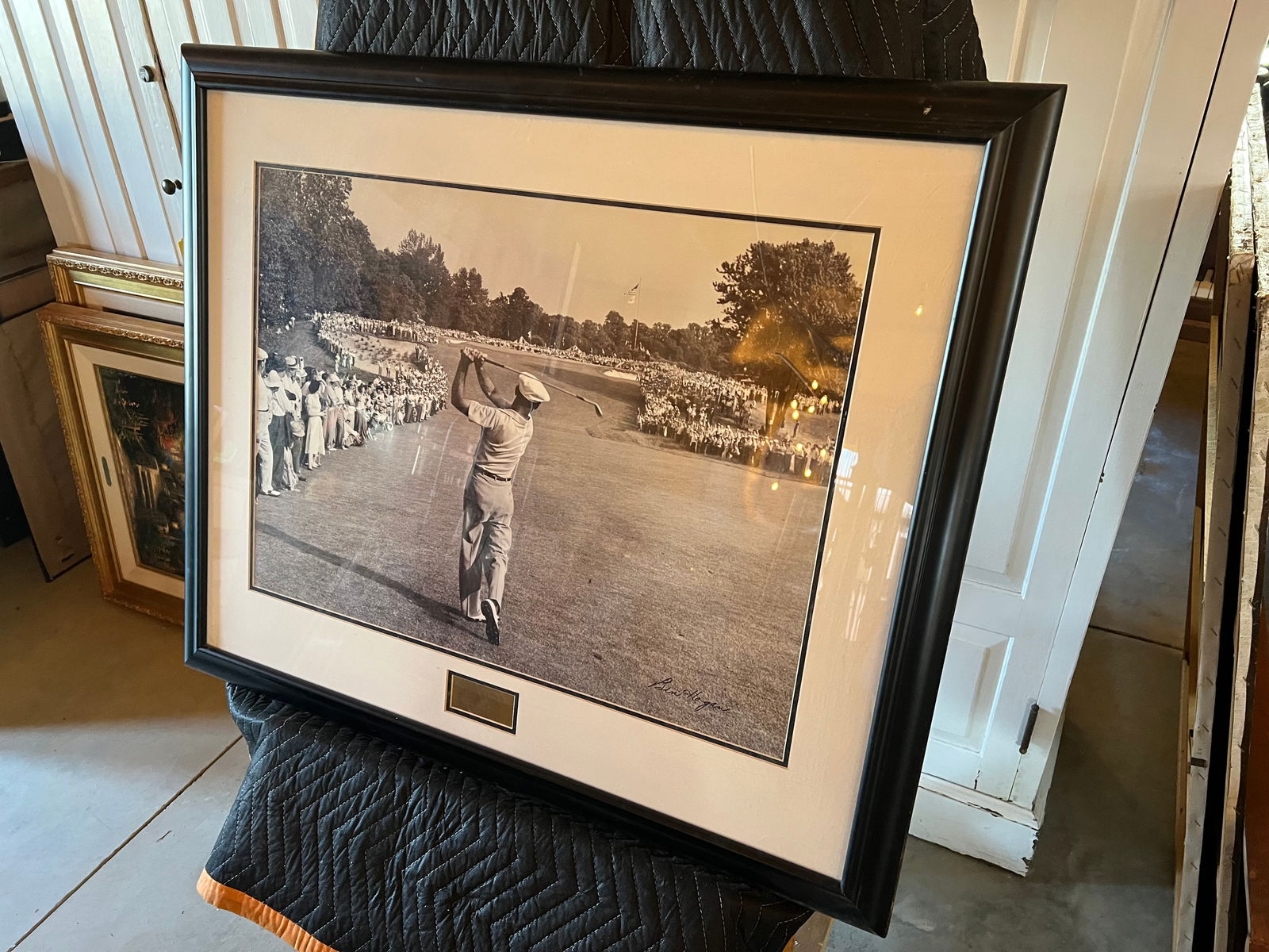 US Open 50th Anniversary Golf Print: US Open 50th Anniversary Golf Print. Modern frame