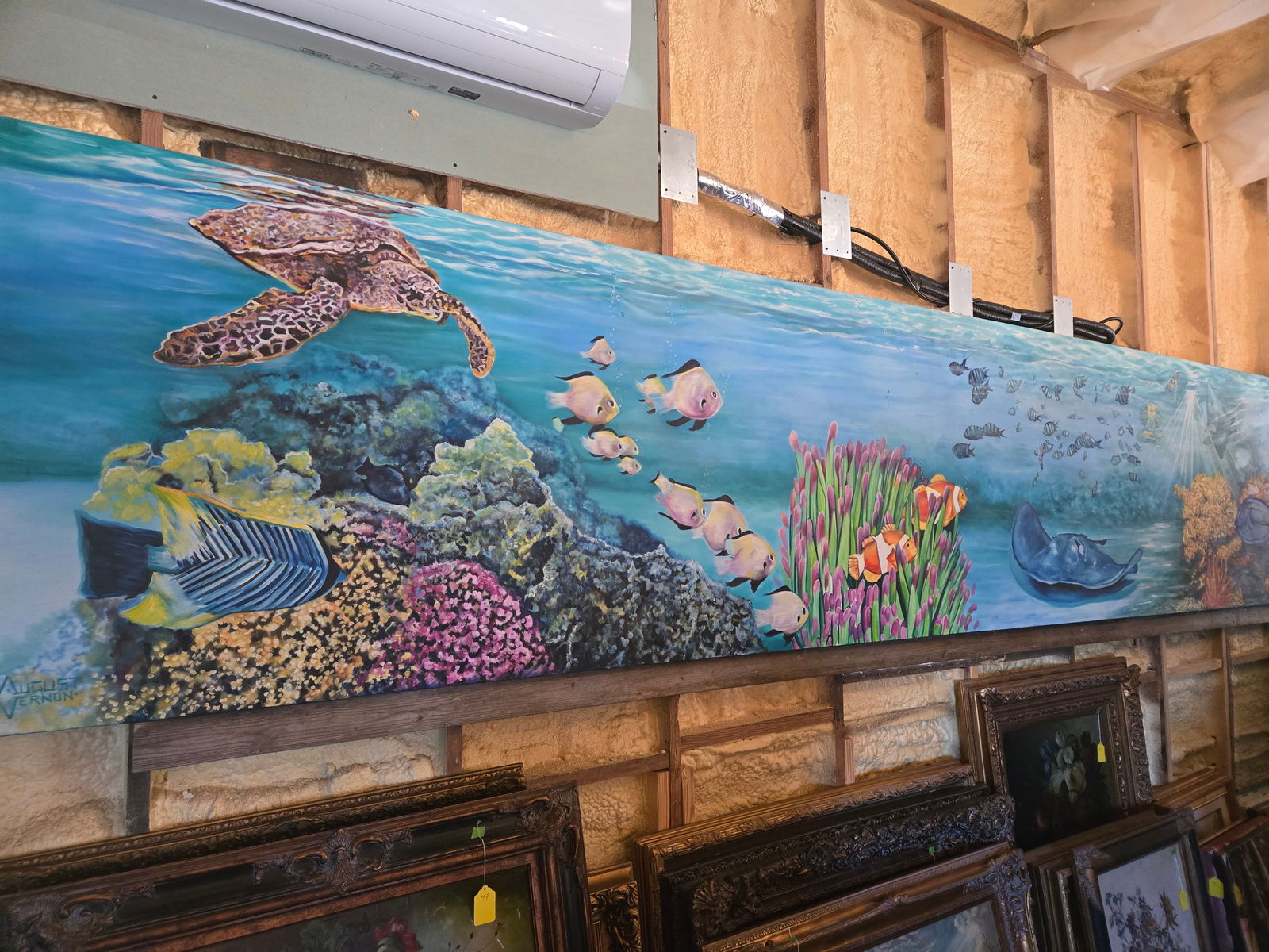 Large Aquarium Painting: Large Aquarium Painting