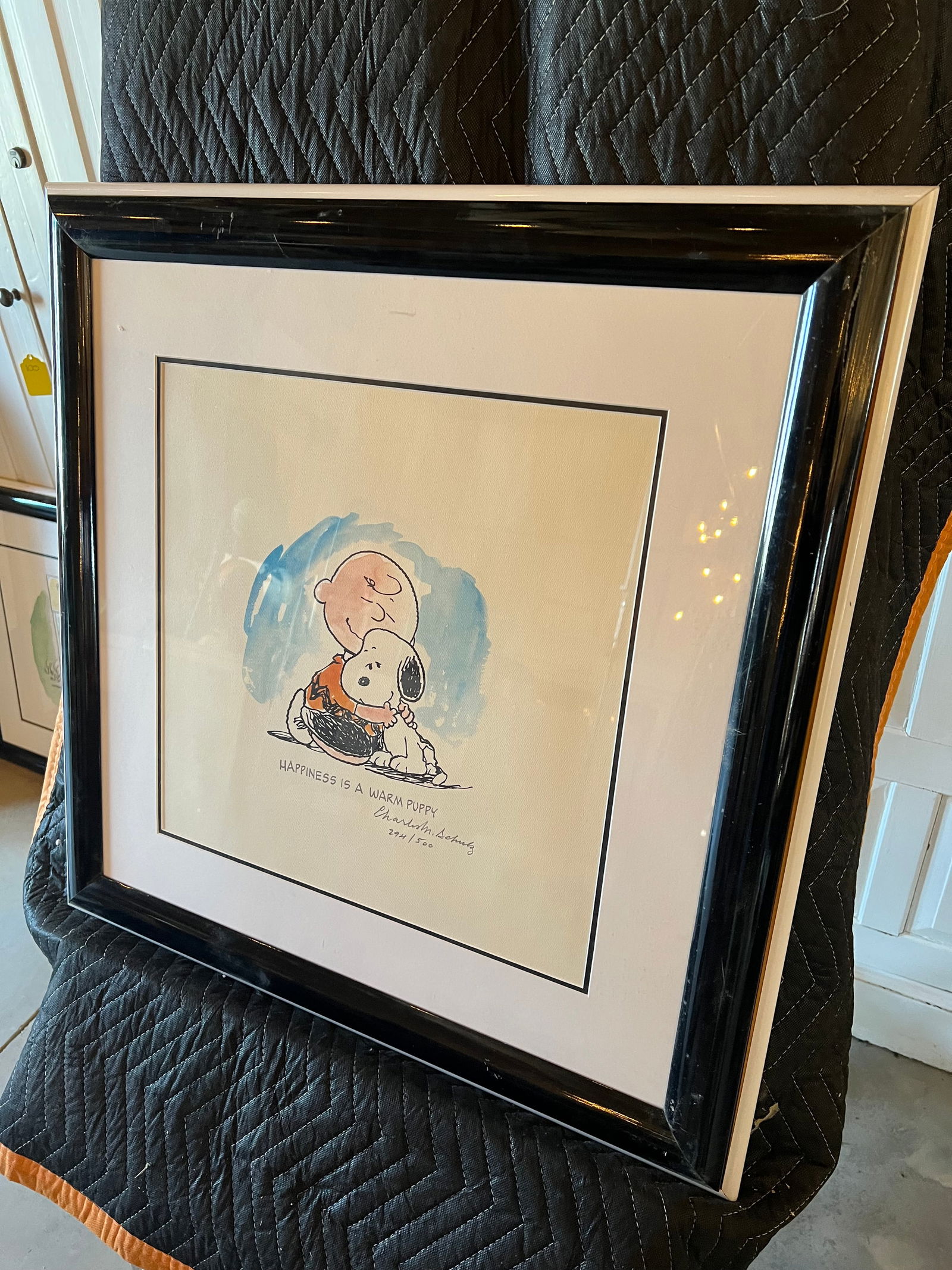Signed Charles M. Schulz Framed Art Print (1 of 7)