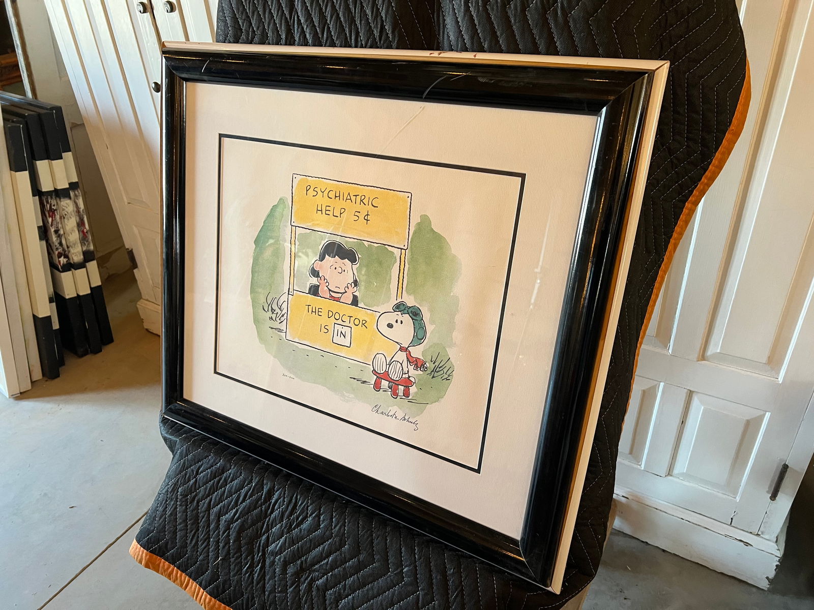 Signed Charles M. Schulz Framed Art Print (1 of 9)