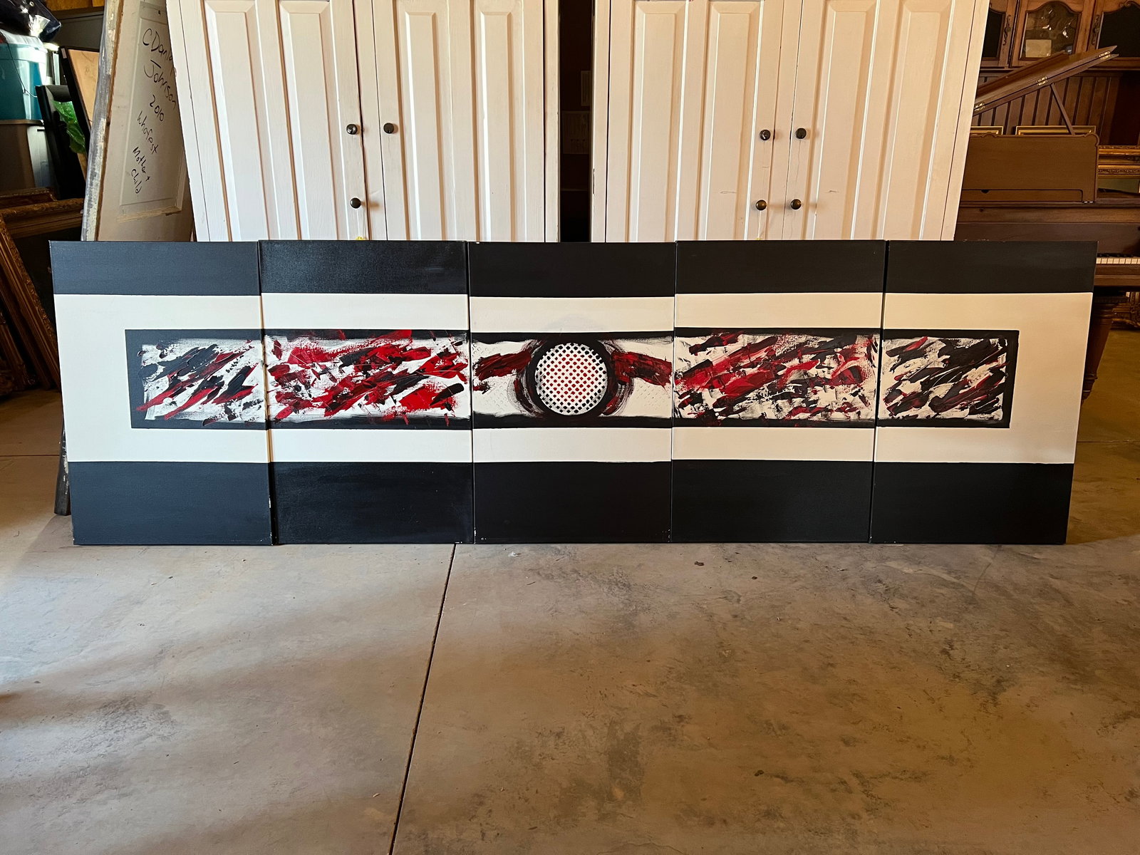 Lot of 5 Modern Art Painting (1 of 7)