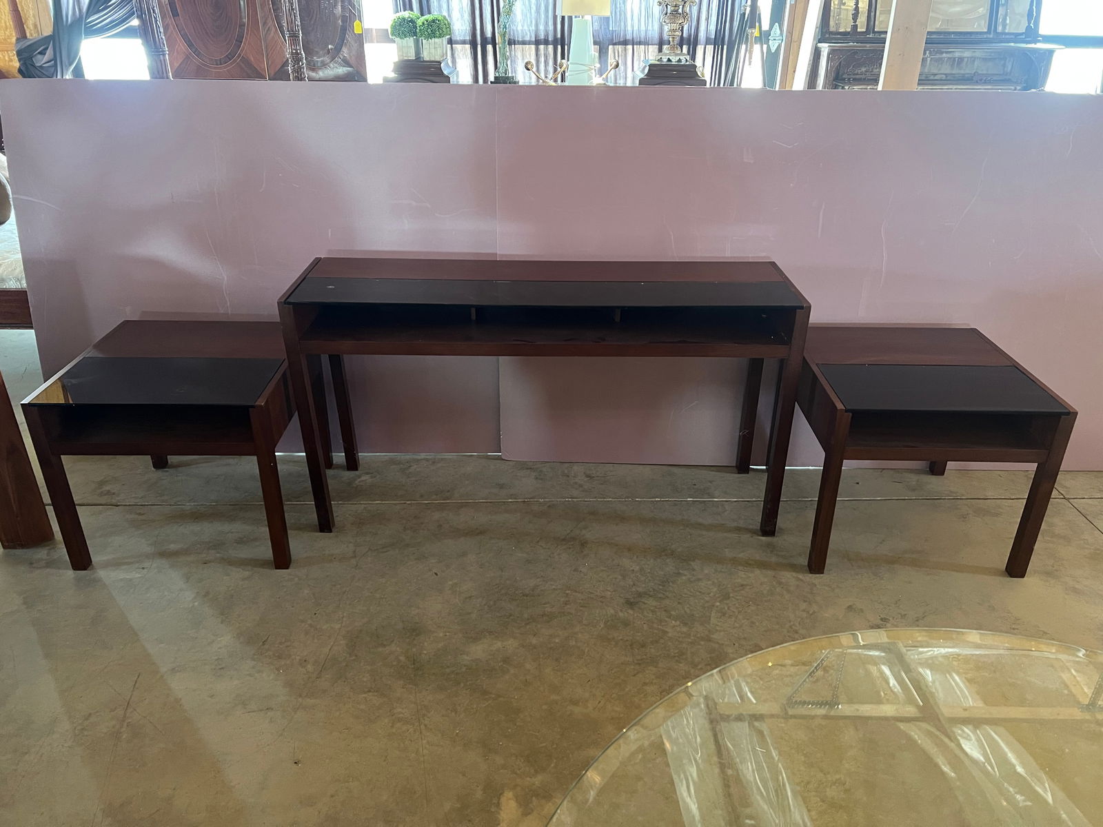 3 pc. Mid Century End Tables and Sofa Table (1 of 7)