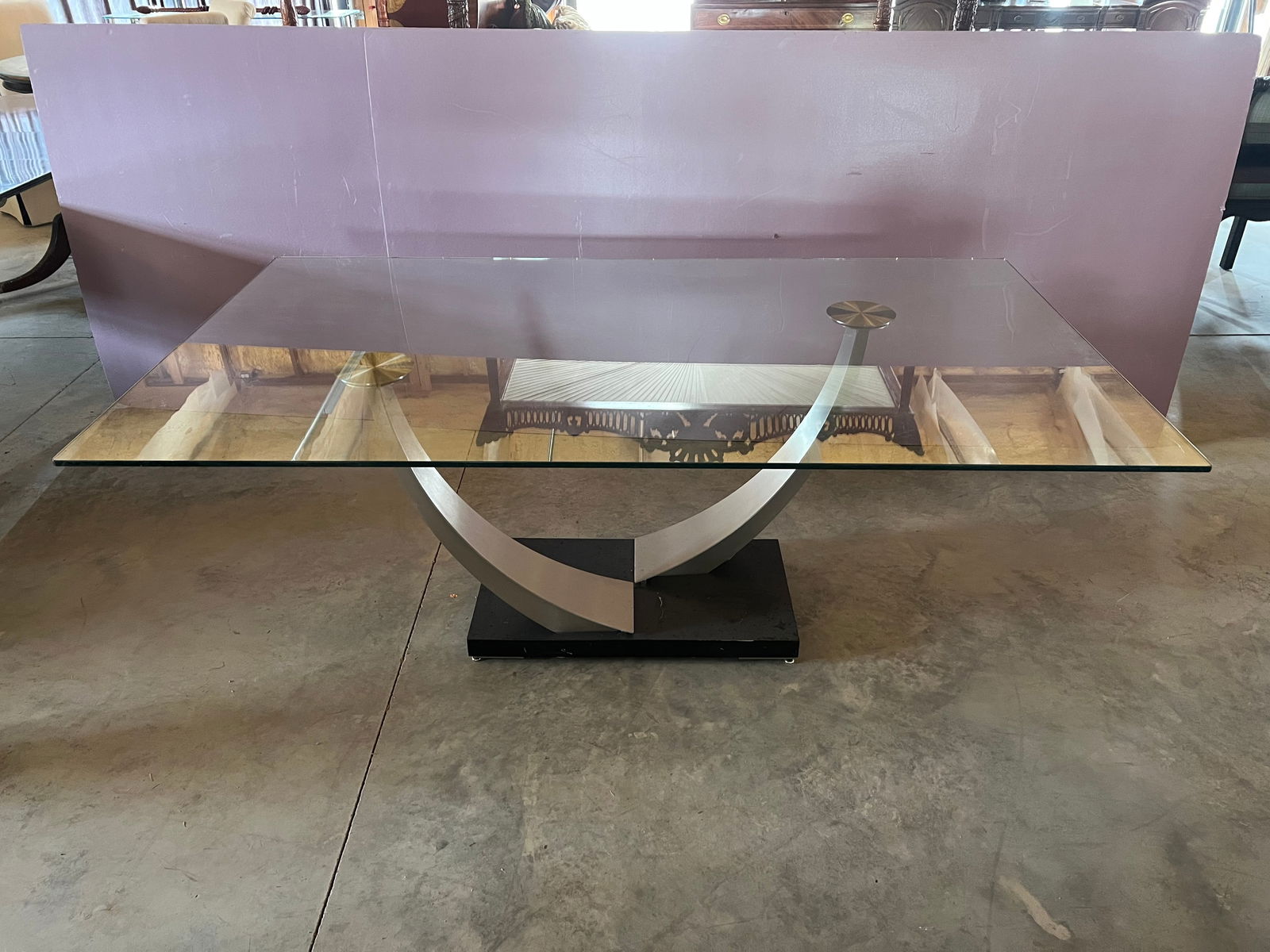 Mid Century Glass Top Table (1 of 5)