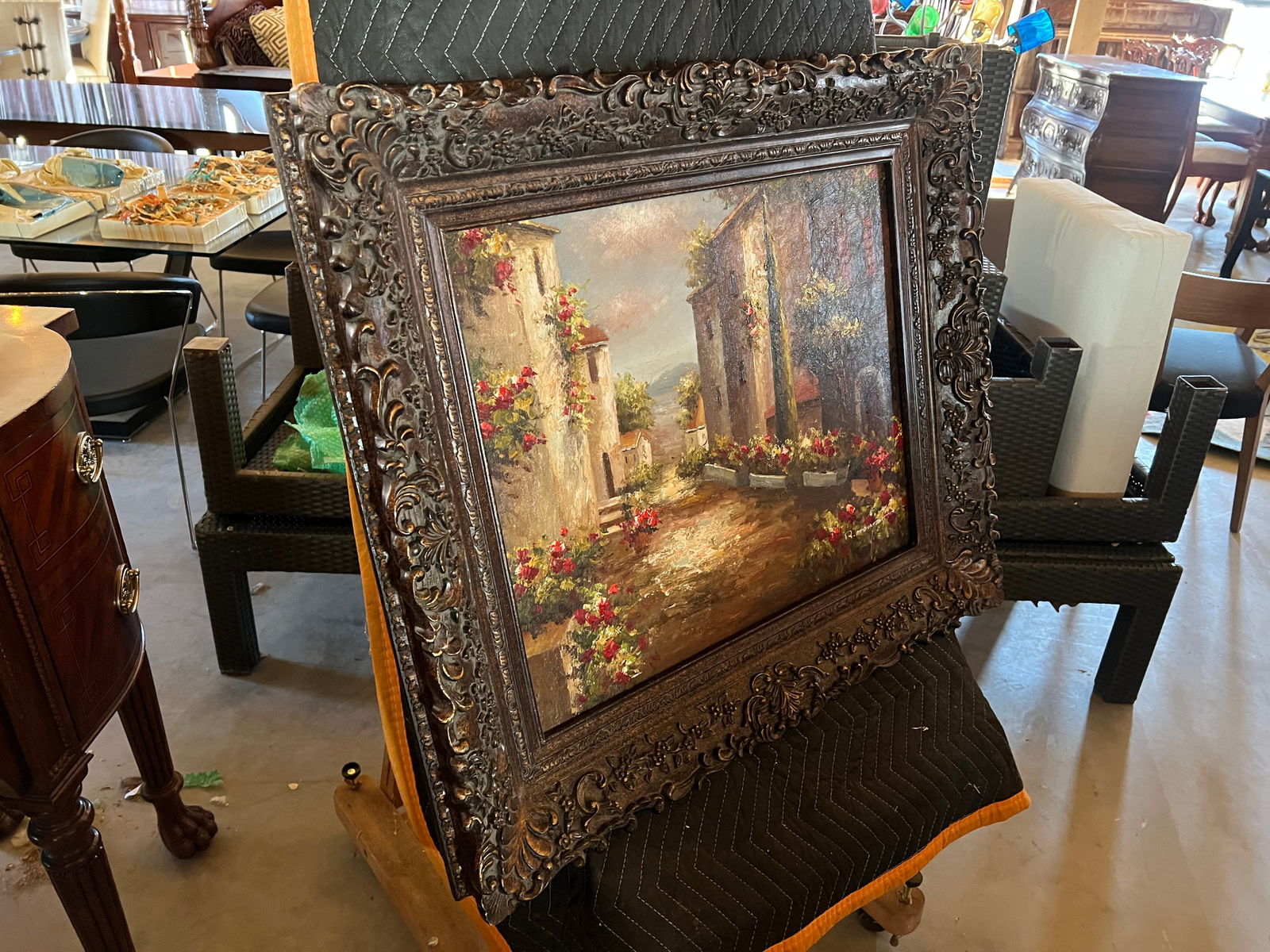 Signed Impressionist Oil Painting - Outdoor Scene (1 of 6)