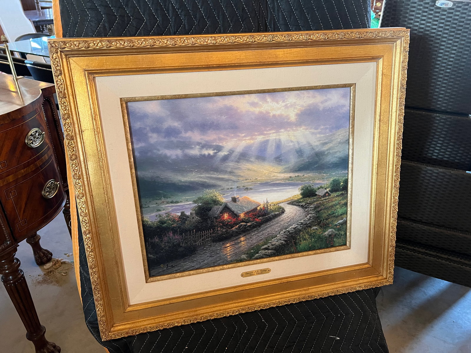 Thomas Kinkade “Emerald Isle Cottage?? Painting (1 of 9)