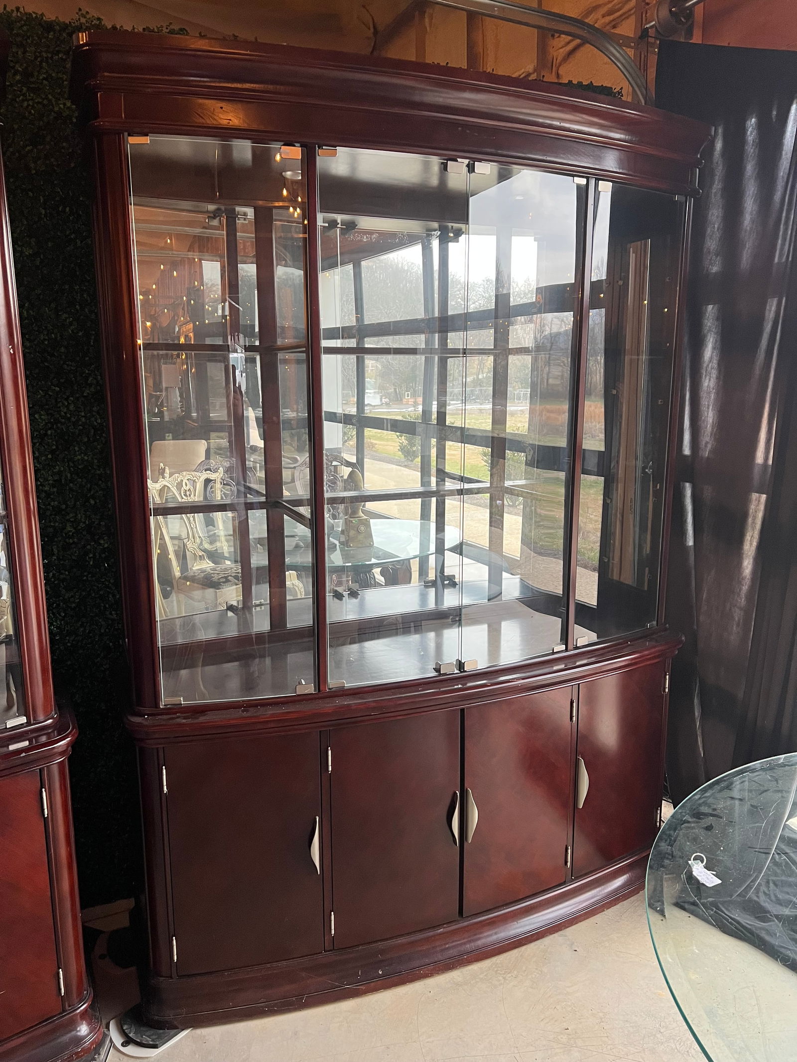 Mahogany Curio Cabinet (1 of 4)