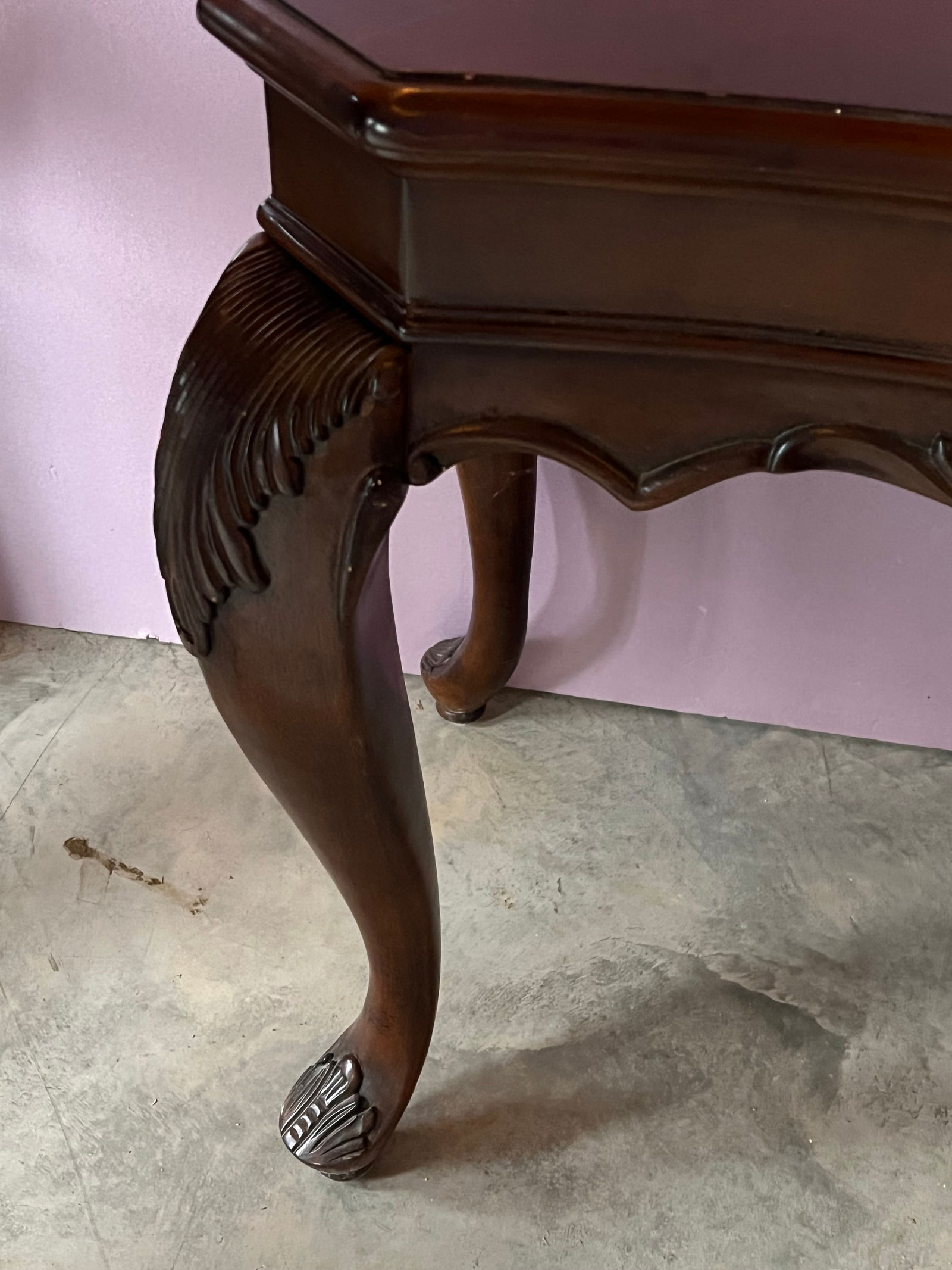 Mahogany Console Table - 4