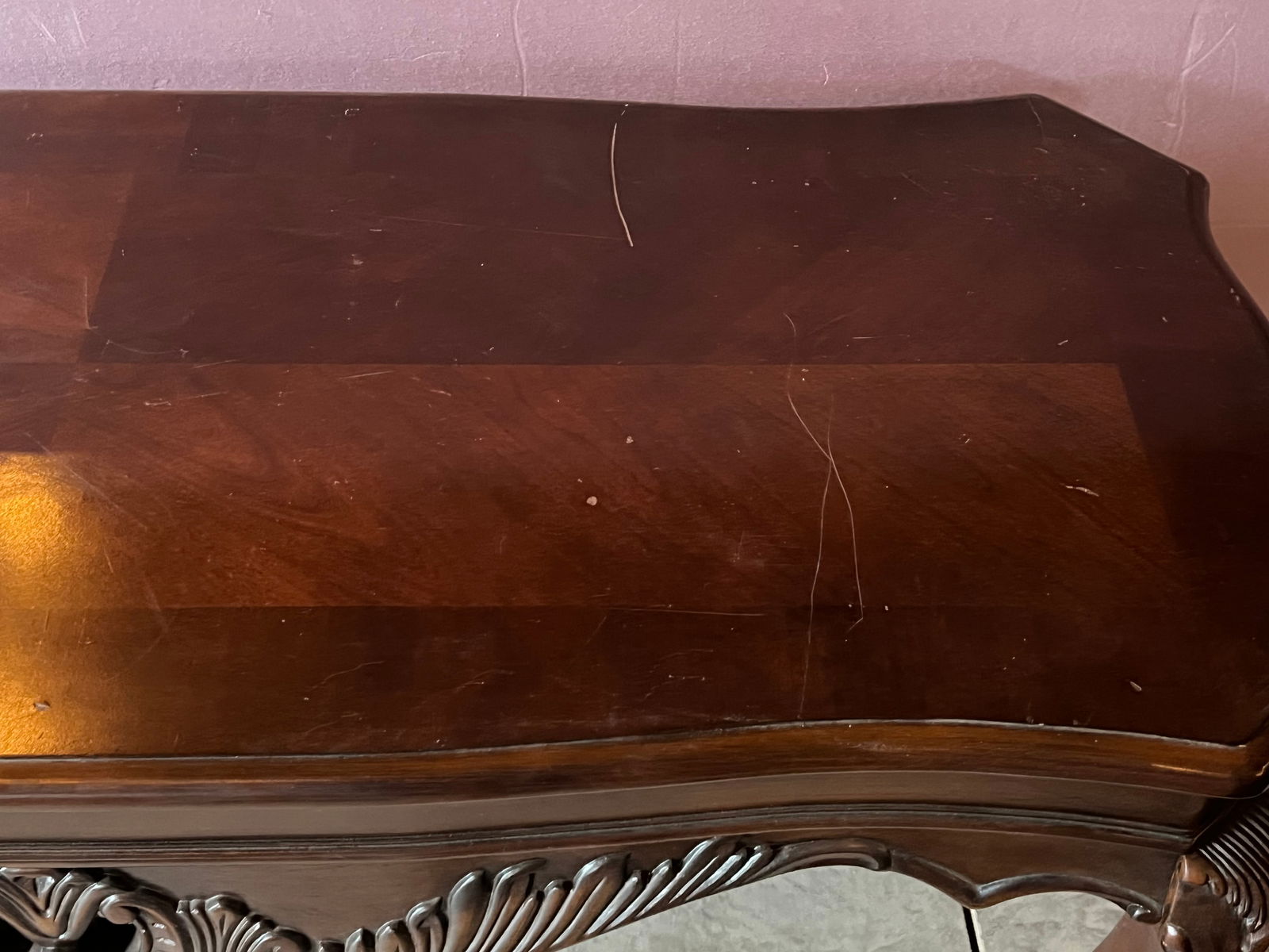 Mahogany Console Table - 5