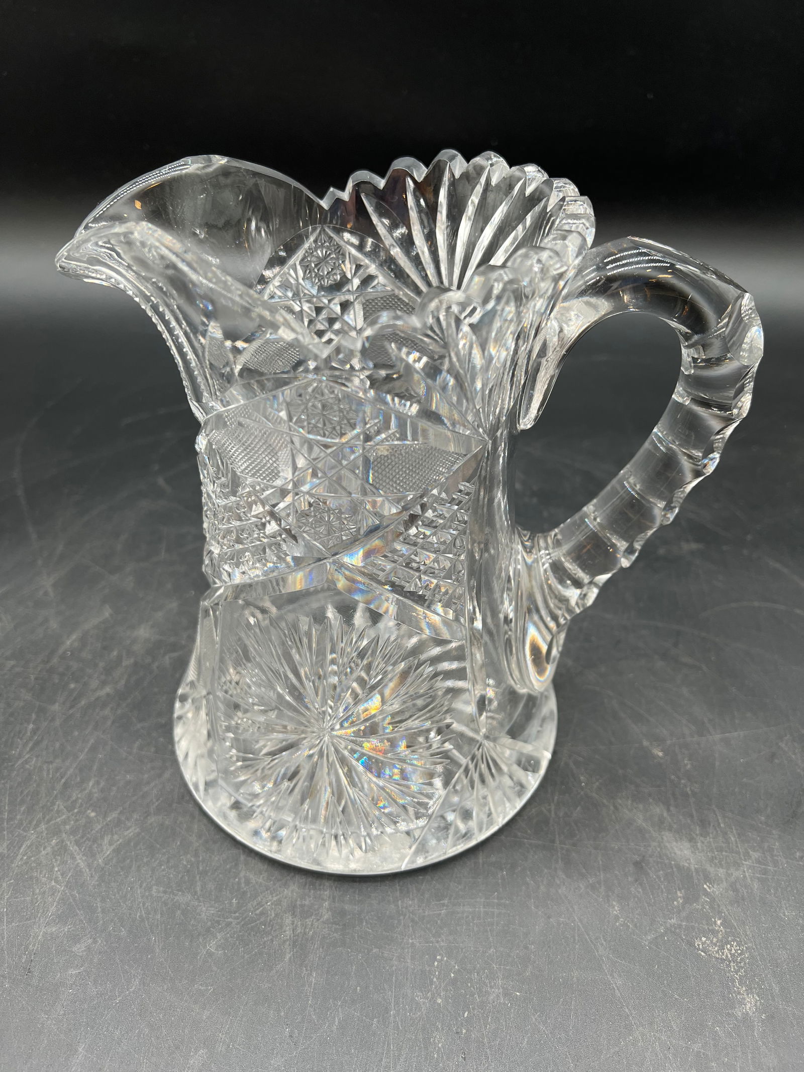 American Brilliant Period Cut Glass Pitcher (1 of 6)