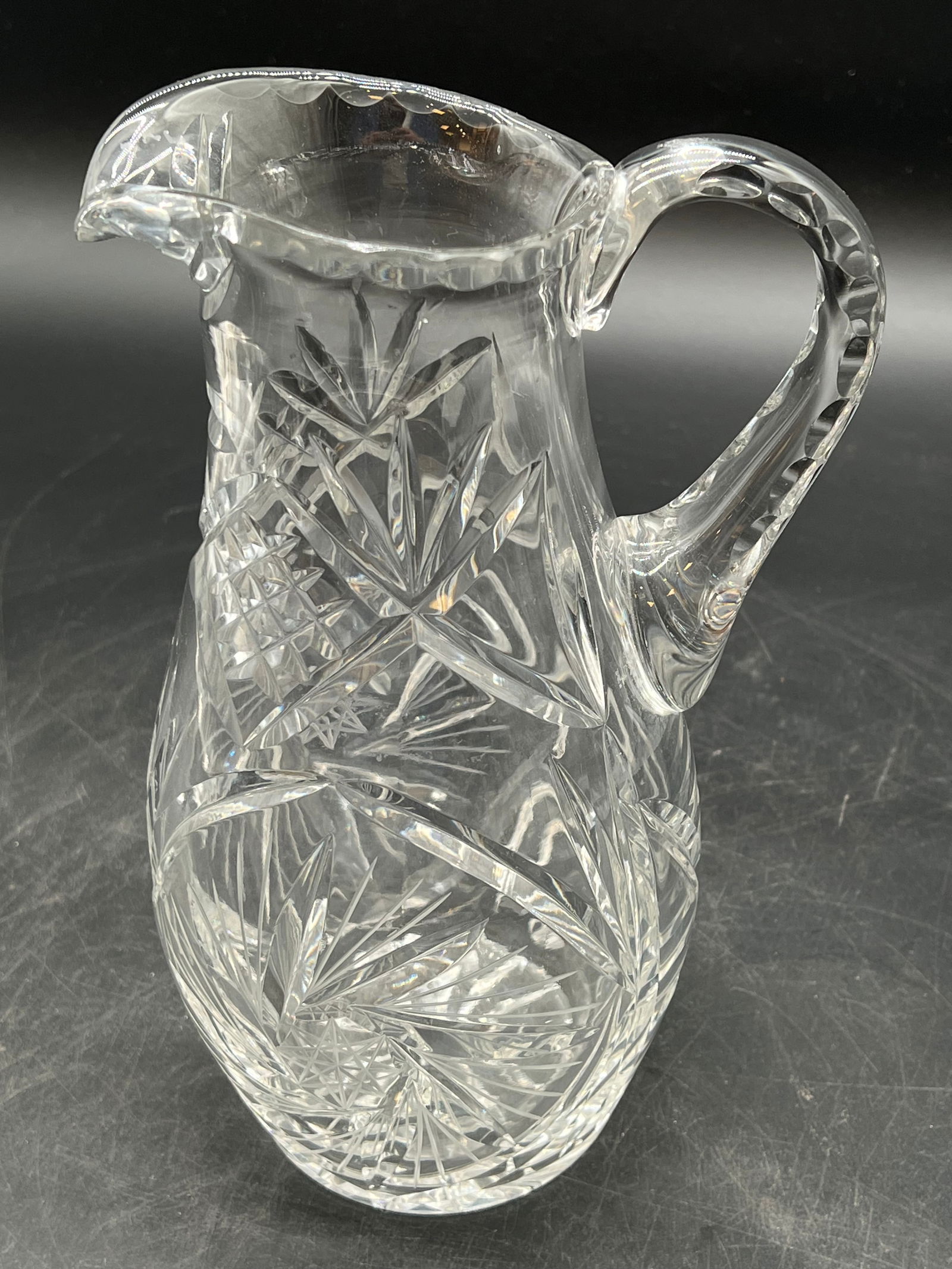 American Brilliant Period Cut Crystal Pitcher (1 of 6)