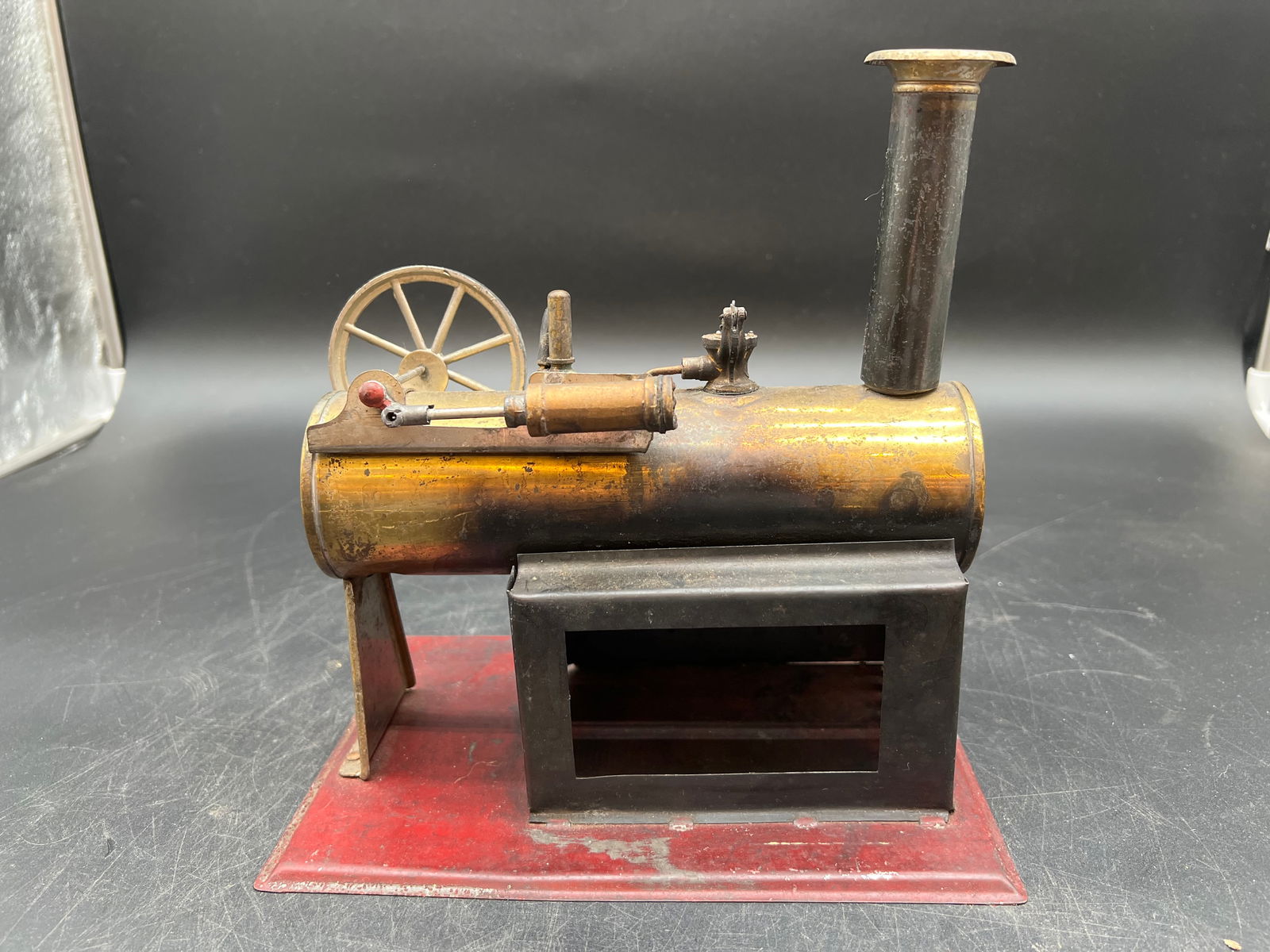 German Tinplate Stationary Live Stem Engine (1 of 6)