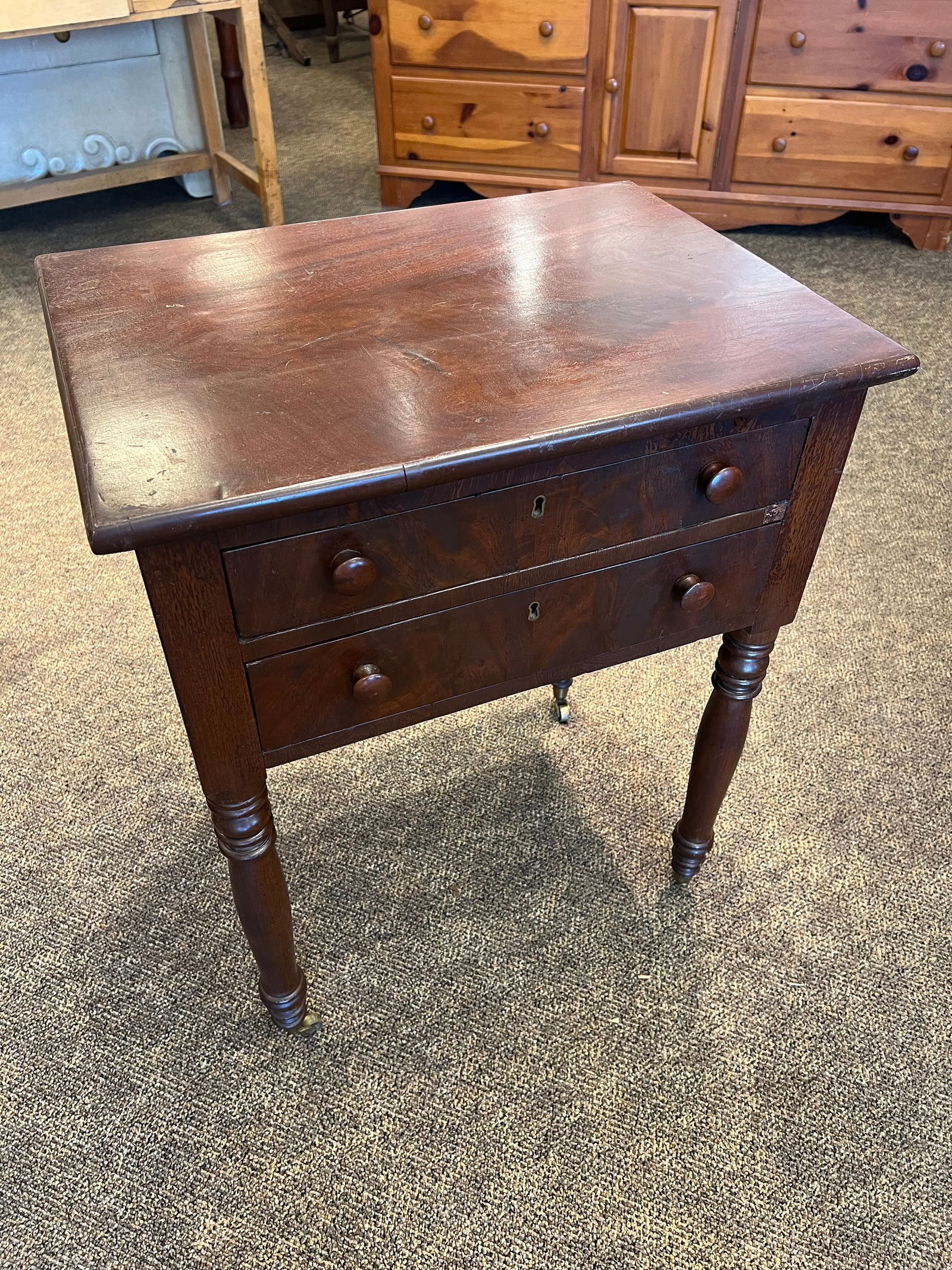 Mahogany Work Stand - 2