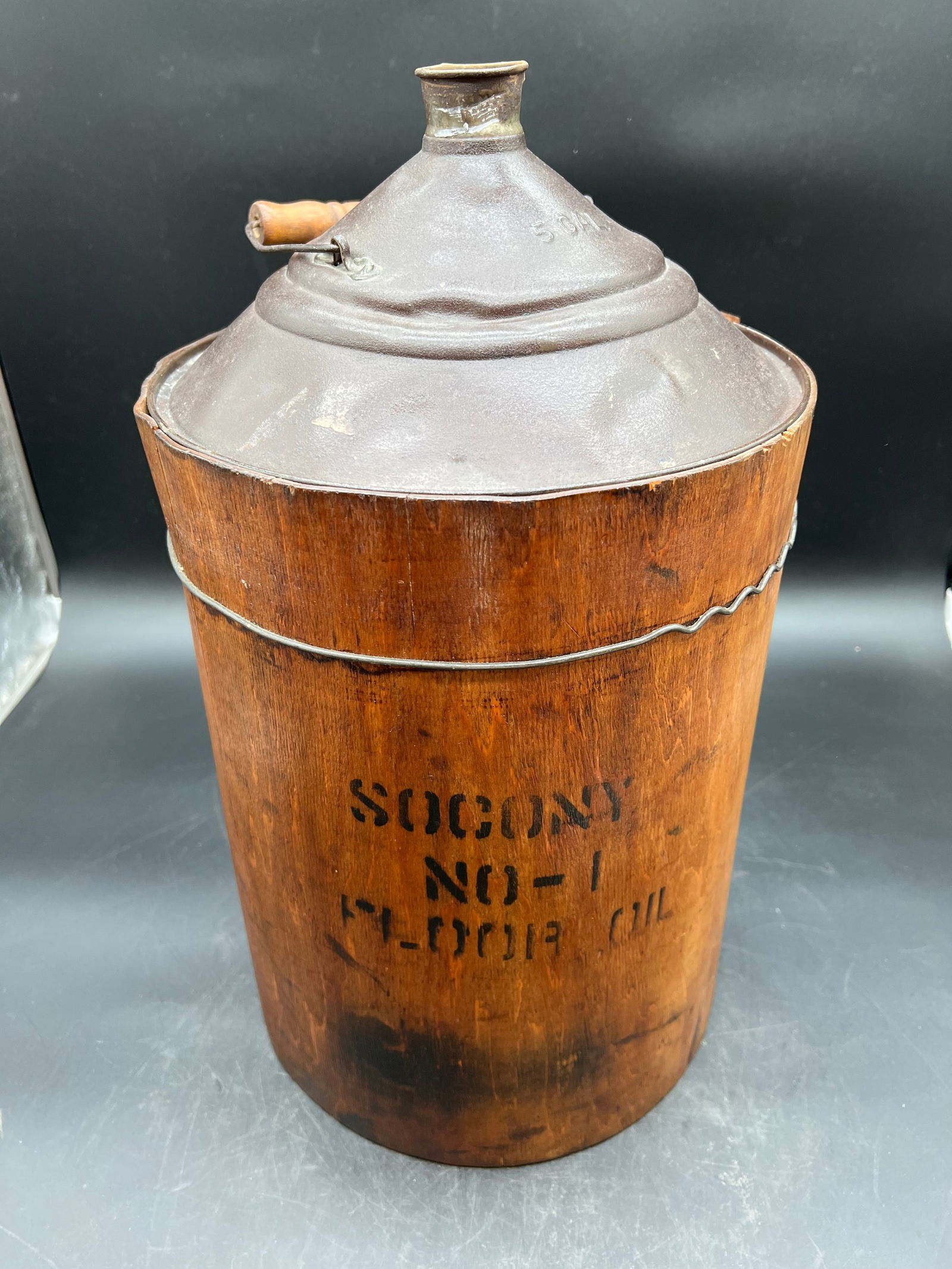 Socony No-1 5 Gallon Floor Oil Container (1 of 8)