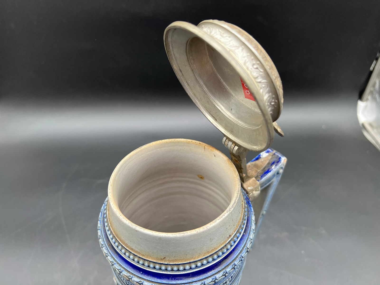 German Westerwald Lidded Beer Stein - 5