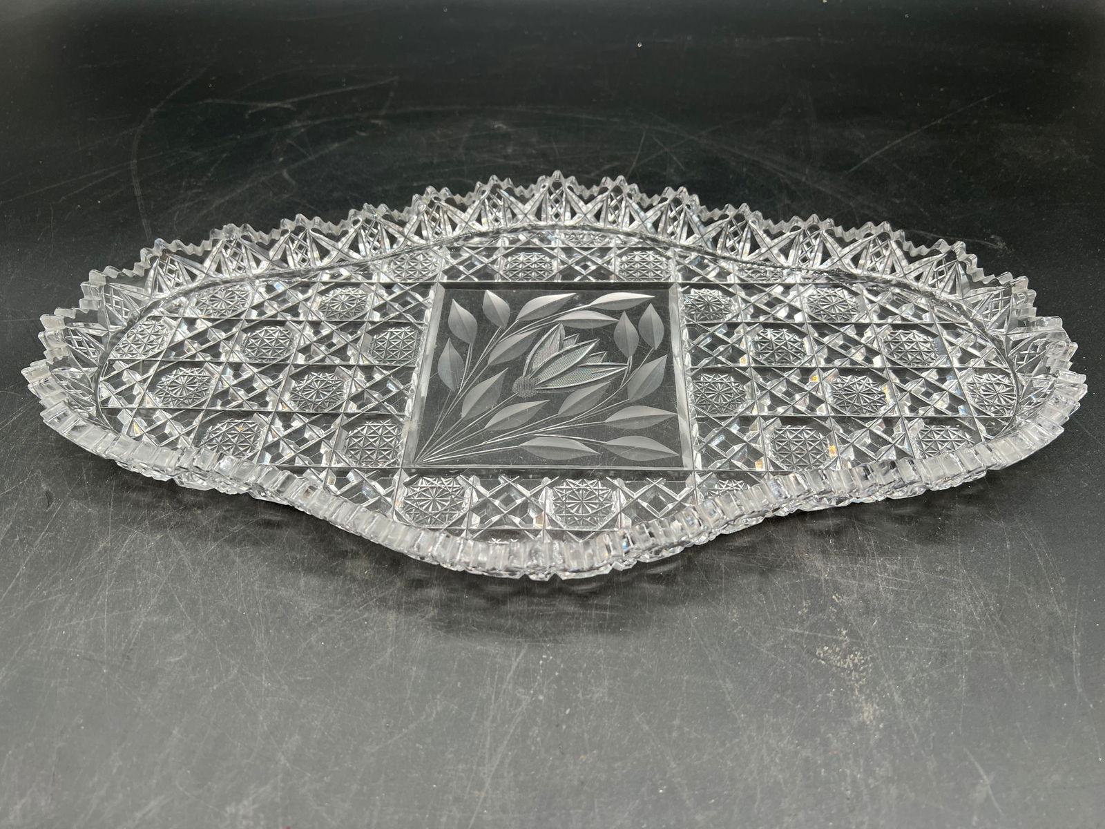 Cut Glass Serving Tray (1 of 5)