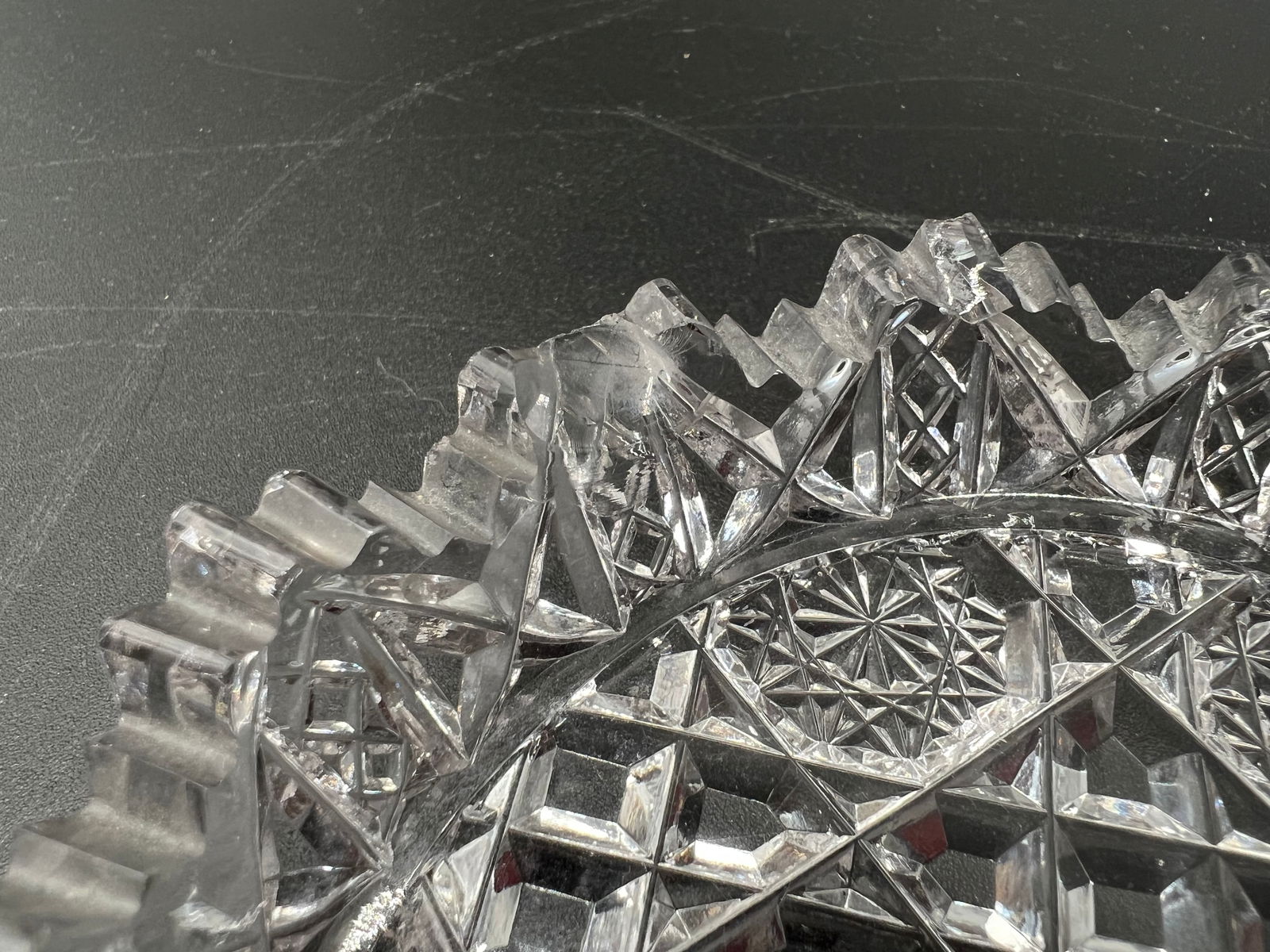 Cut Glass Serving Tray - 5