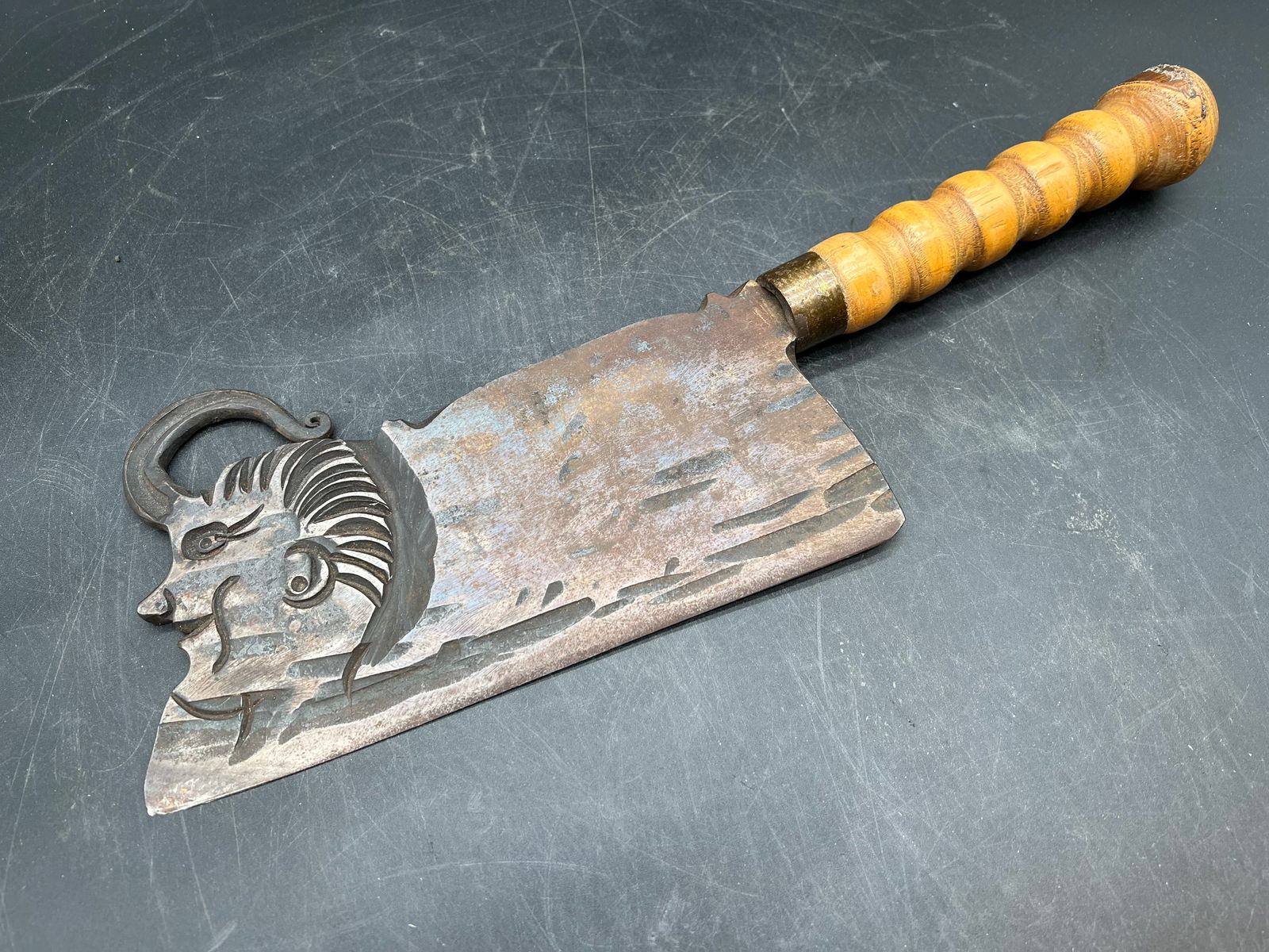 Hand Forged Clever with Face - 2