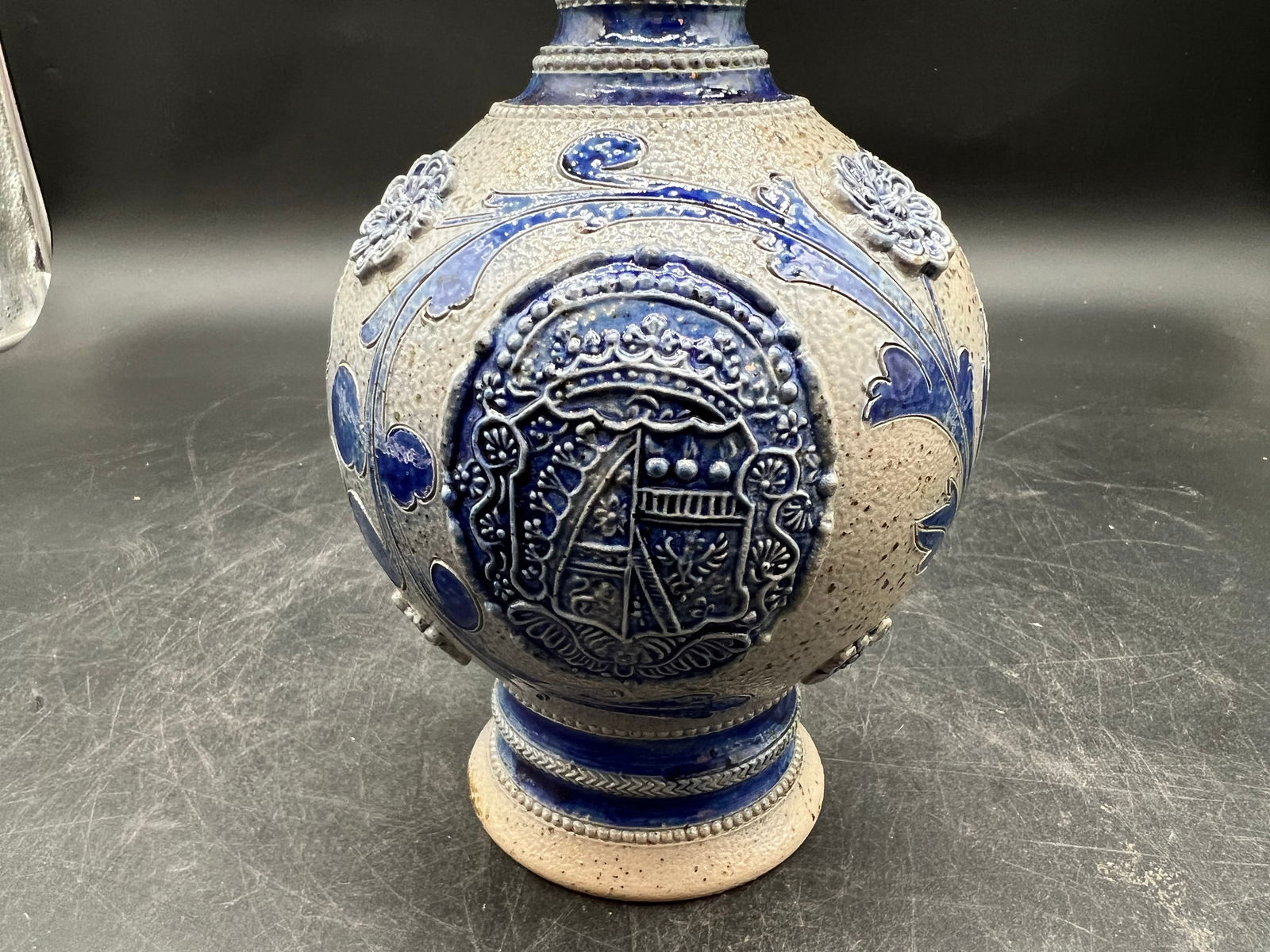 German Westerwald Salt Glaze Bottle - 3