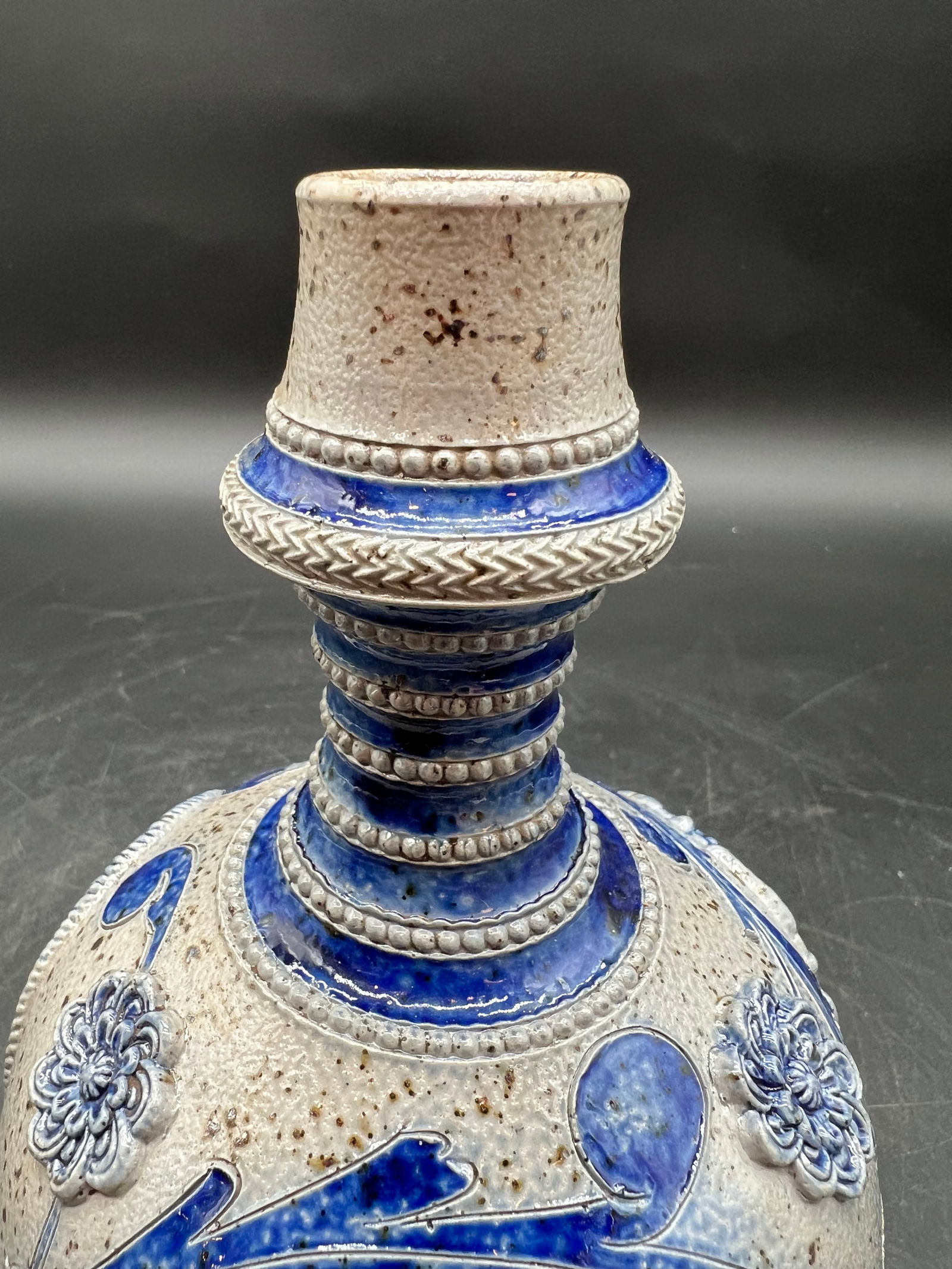 German Westerwald Salt Glaze Bottle - 6