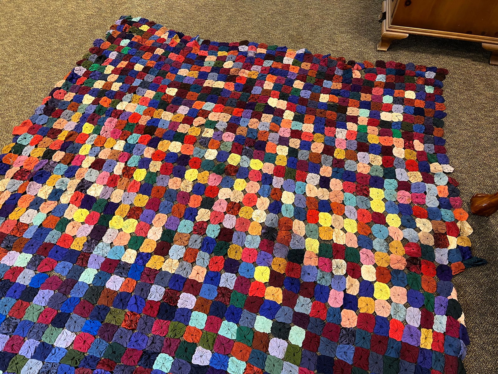 Early Yo Yo Quilt - 3