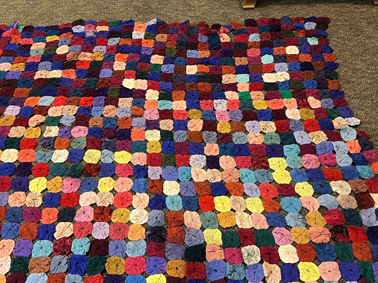 Early Yo Yo Quilt - 4