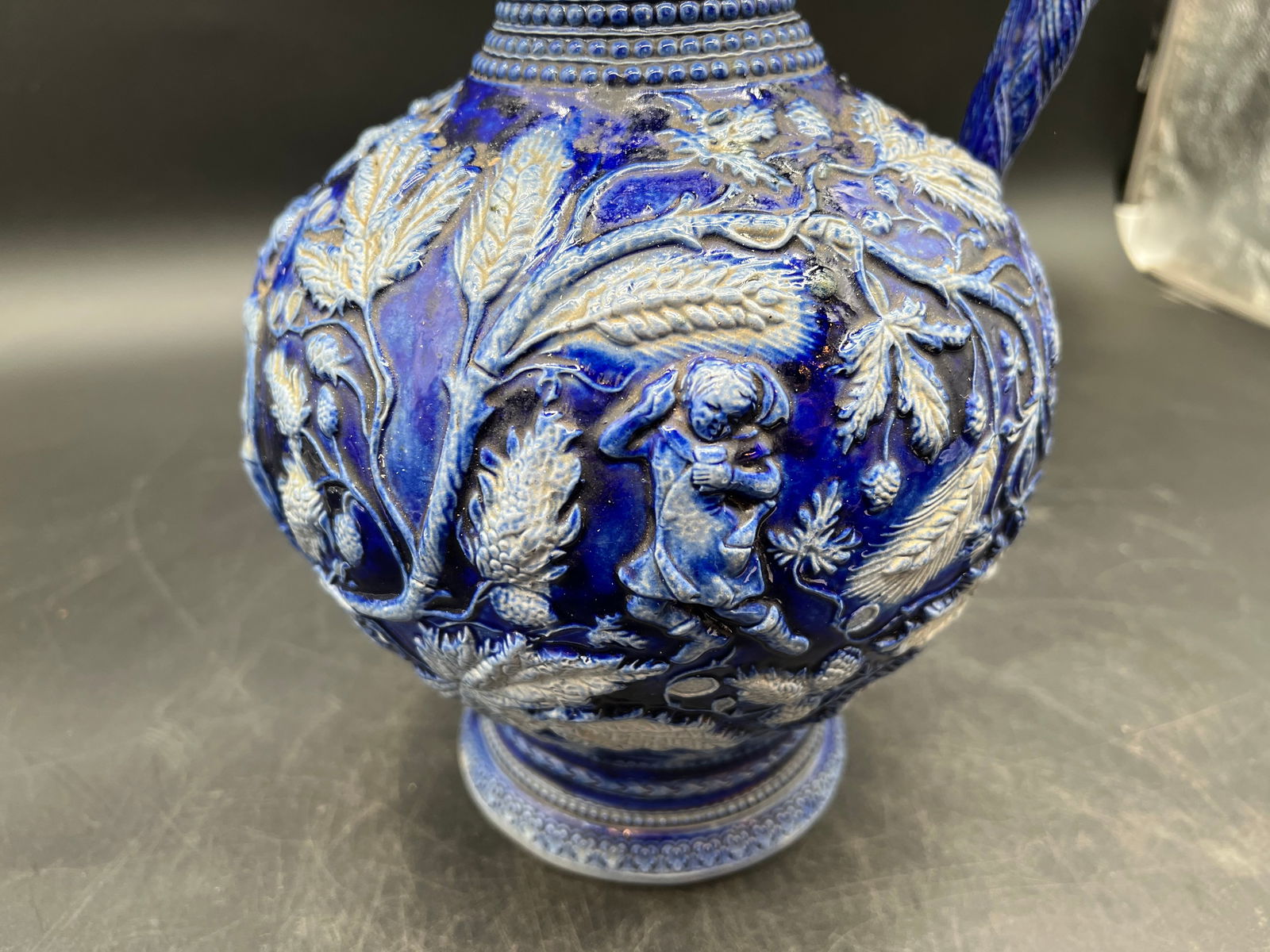 German Westerwald Salt Glaze Pitcher - 4