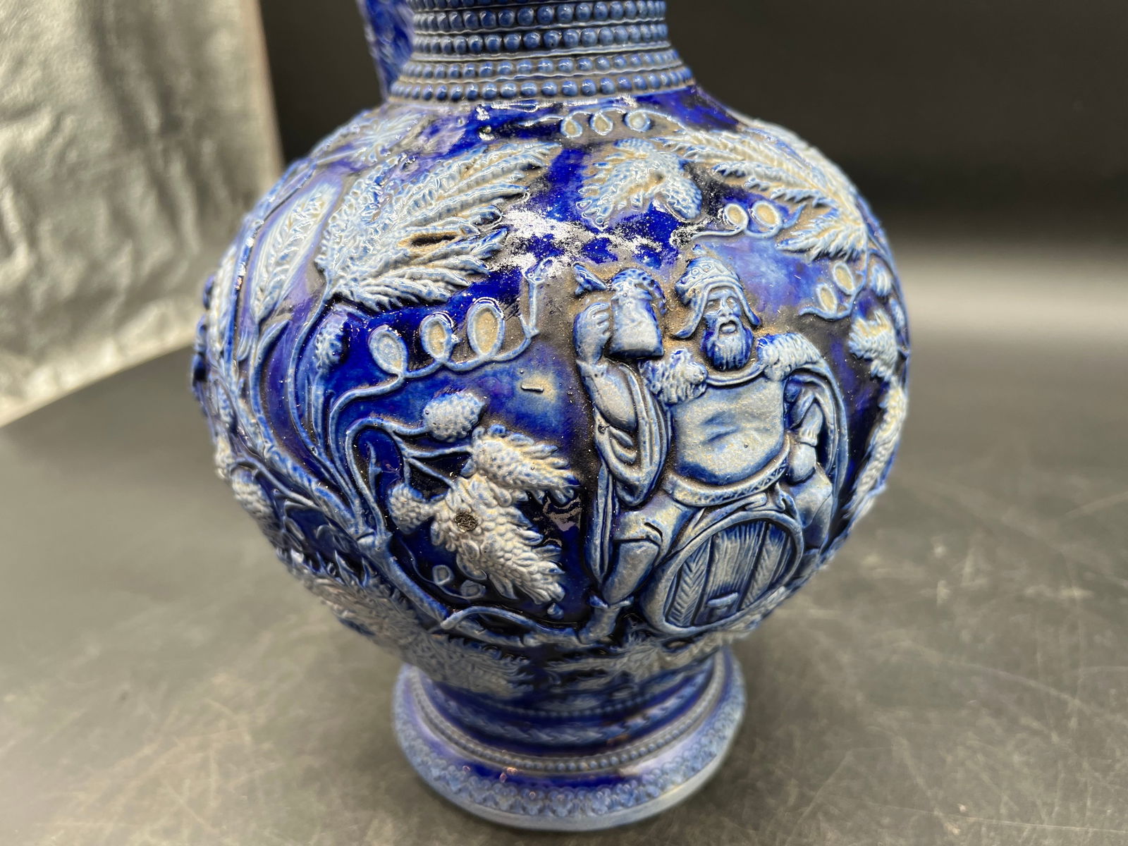 German Westerwald Salt Glaze Pitcher - 5