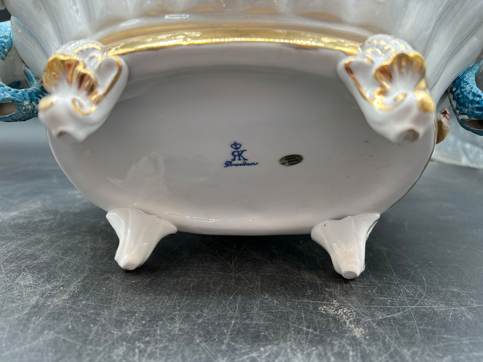 Dresden Ceramic Lidded Tureen - 8