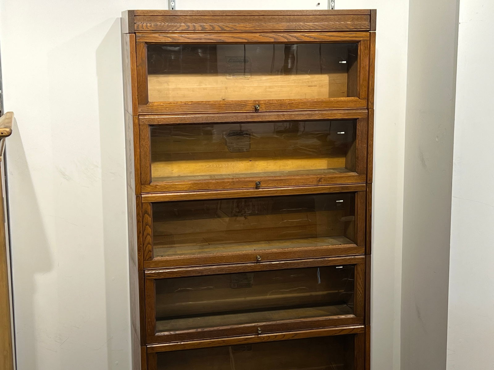 7 Stack Oak Lundstrom Barrister Bookcase - 2