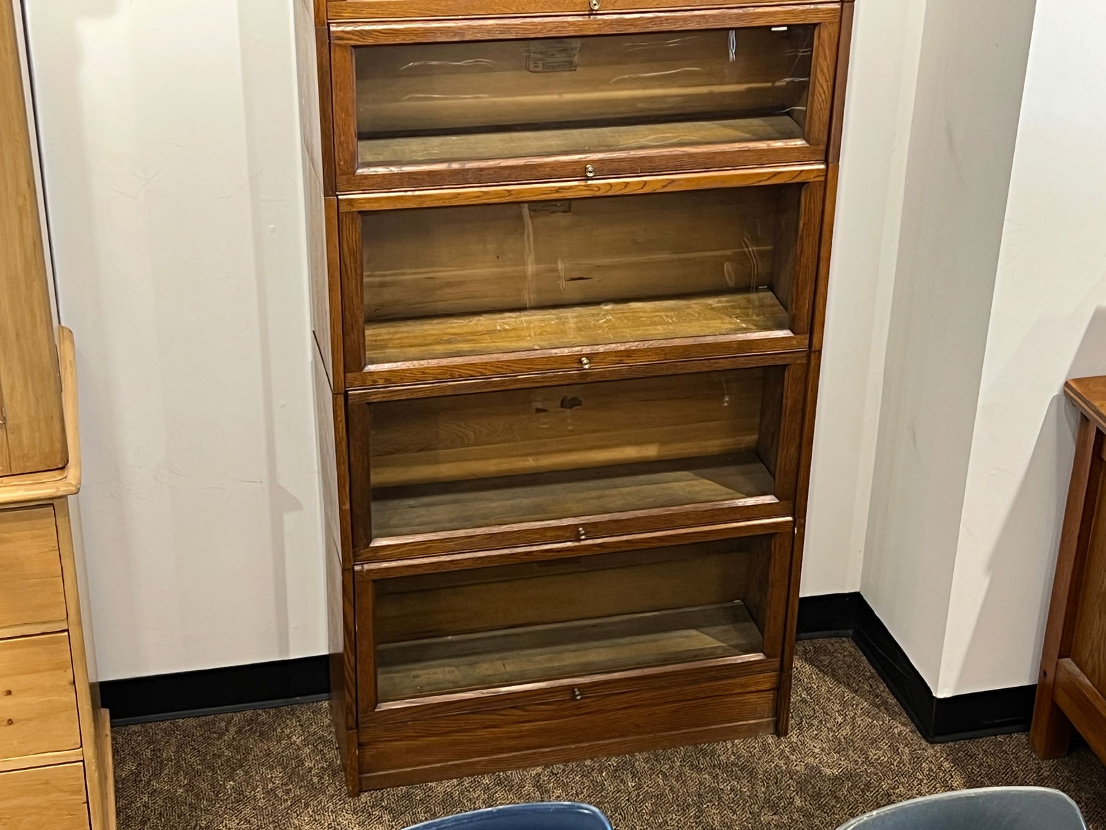 7 Stack Oak Lundstrom Barrister Bookcase - 3