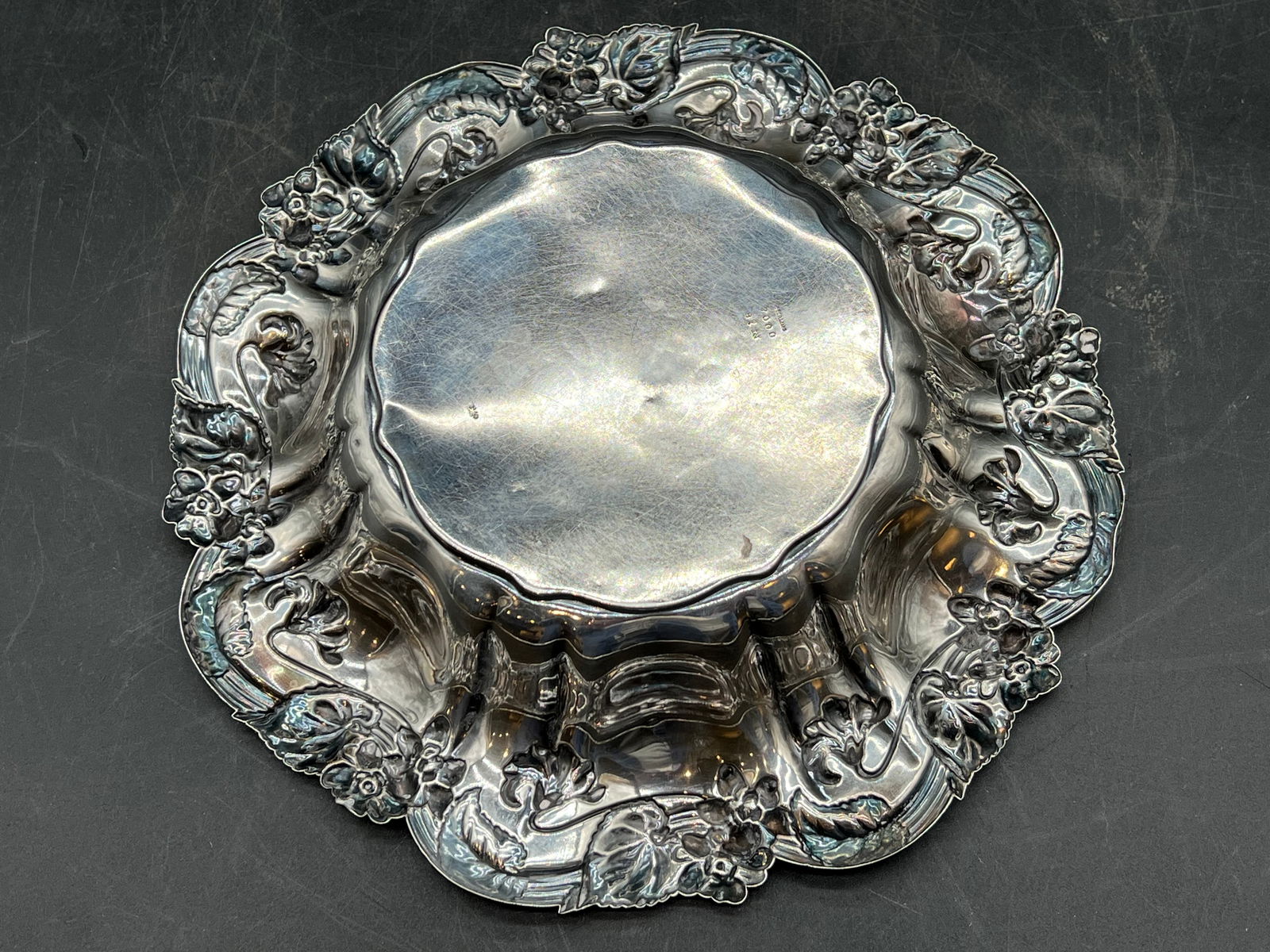 Sterling Silver Monogrammed Serving Bowl - 4