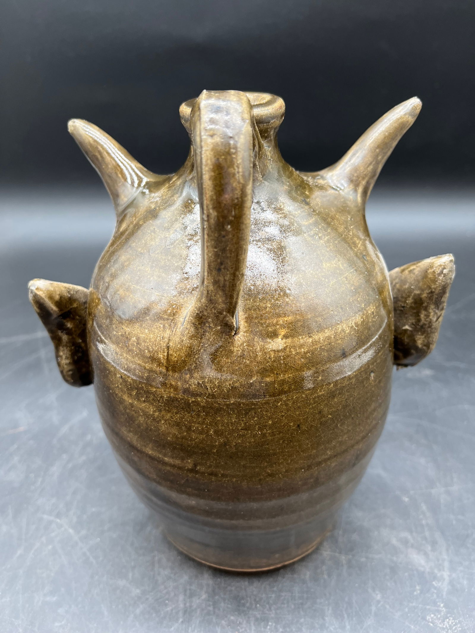 David Meaders Pottery Face Jug - 5