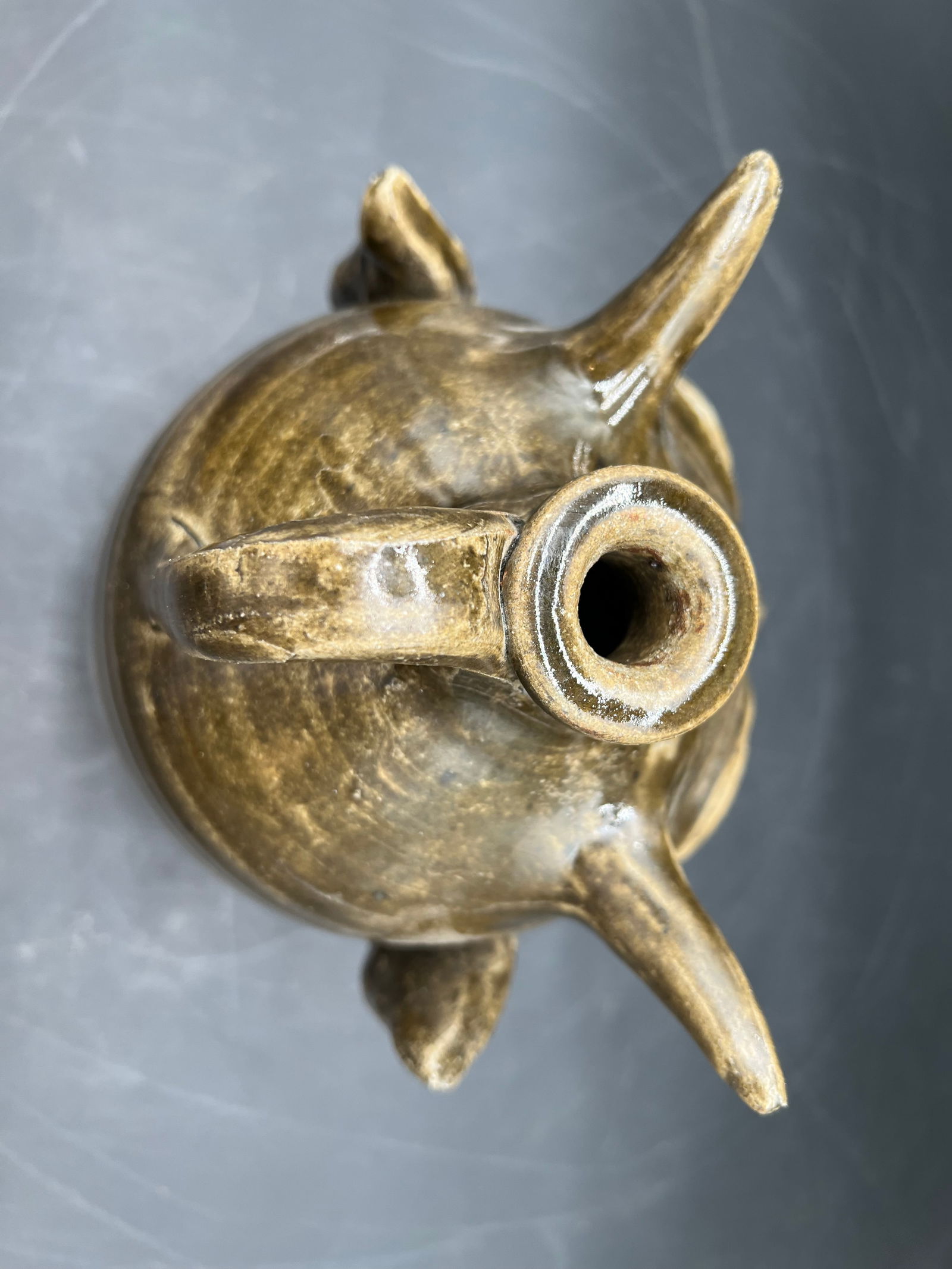 David Meaders Pottery Face Jug - 6