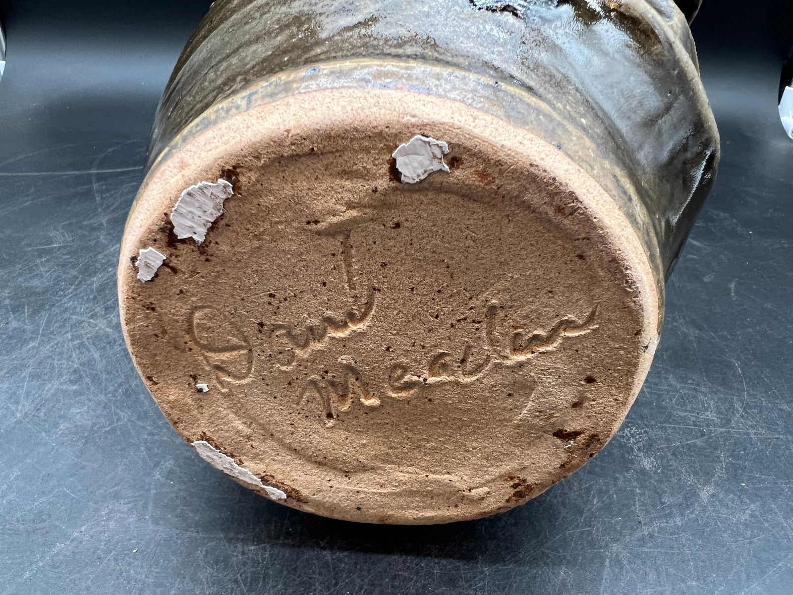 David Meaders Pottery Face Jug - 7