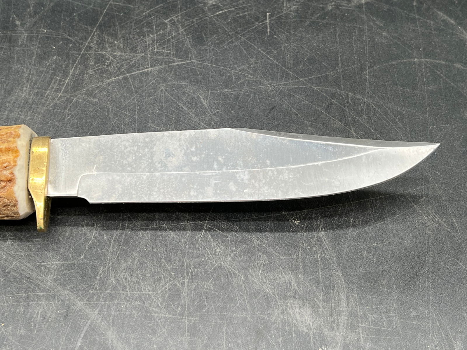 Long Handled Handmade Antler Hunting Knife - 3