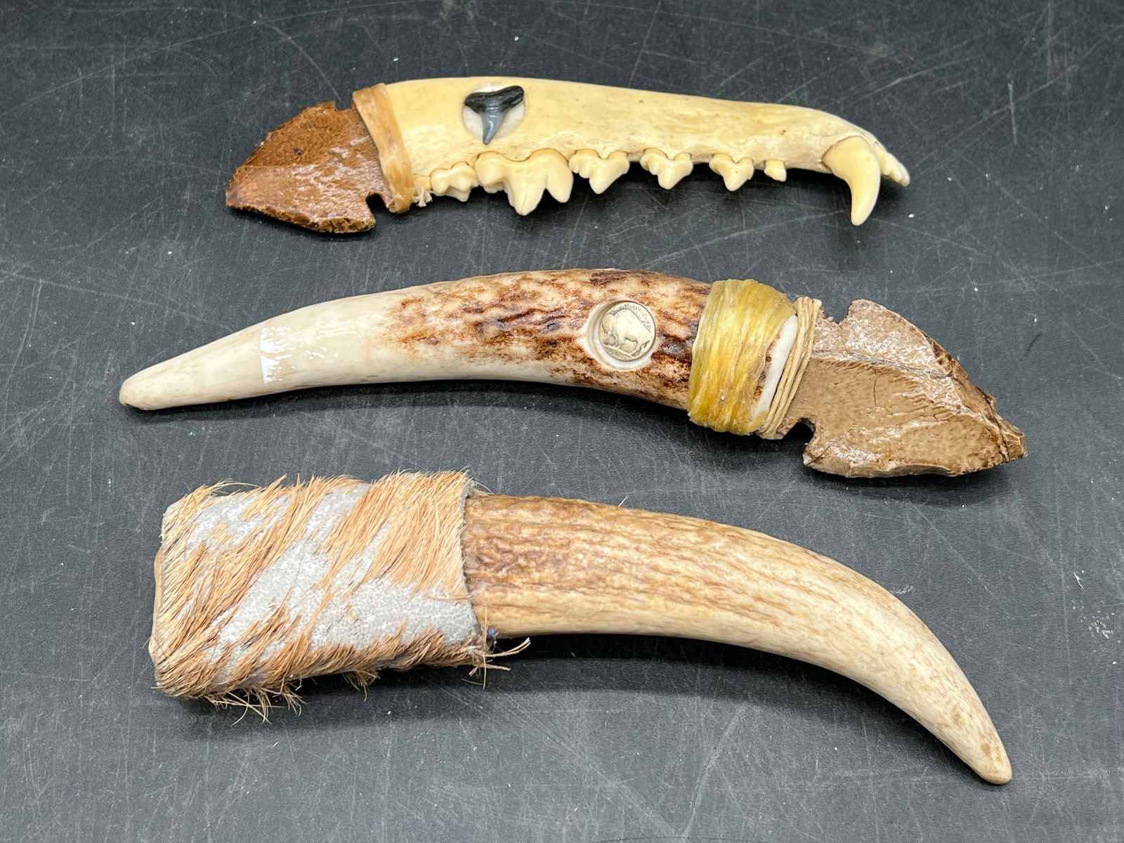 Lot of 3 Handmade Knives: Lot of 3 Handmade Knives