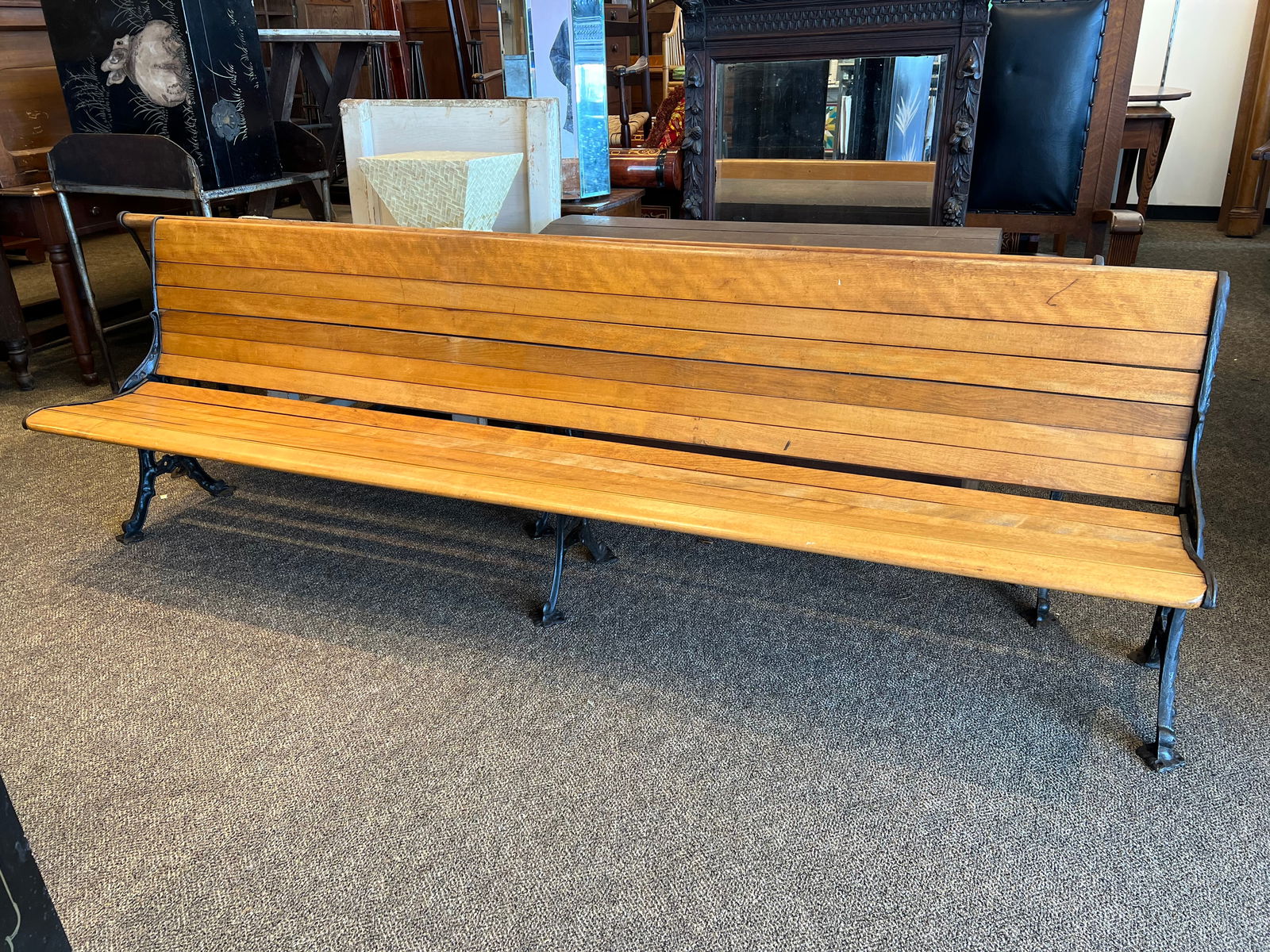 Iron/Wood Folding Bench (1 of 8)