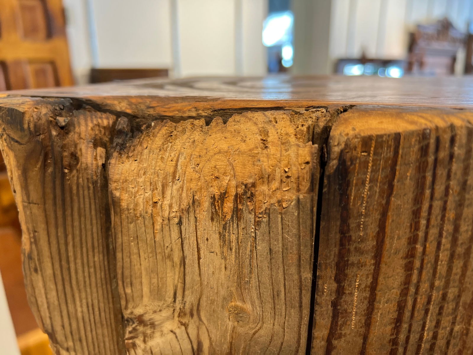 Oak Primitive Desk - 11