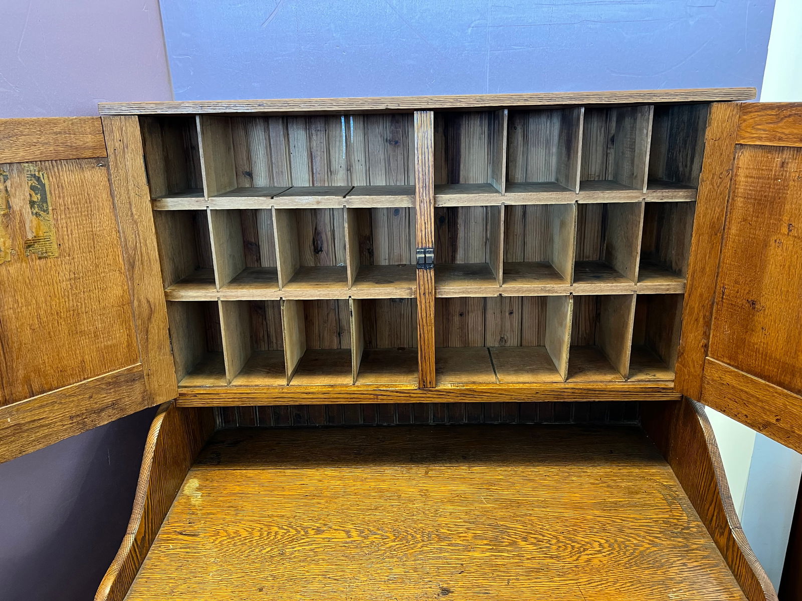 Oak Primitive Desk - 4