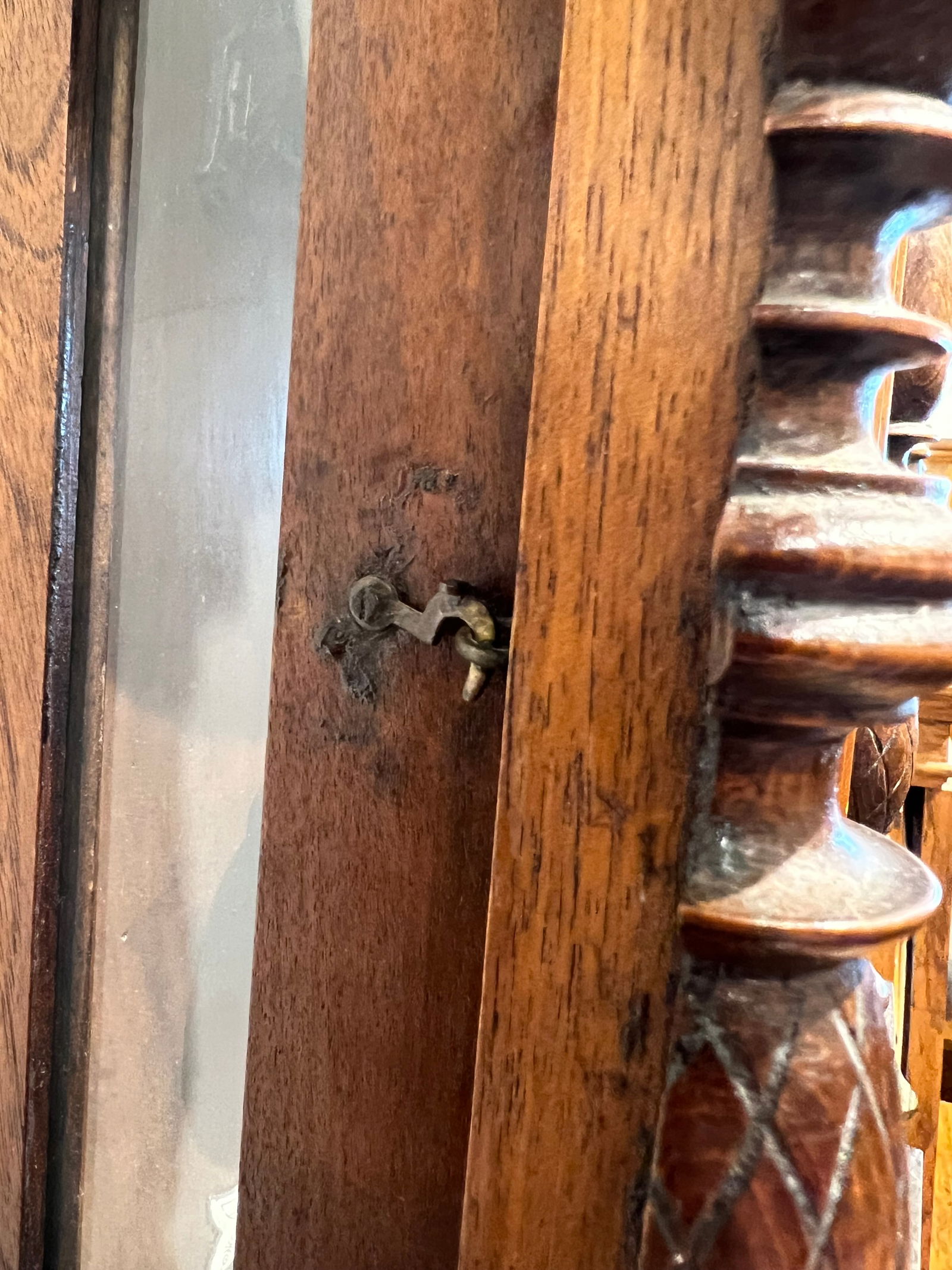 Wall Hanging Clock w/Porcelain Pendulum - 6