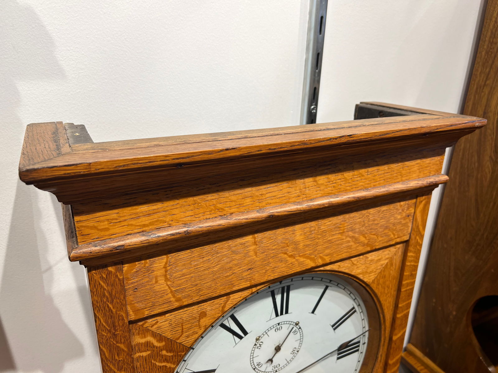 Oak Case Clock ca. 1898 Self Winding - 2