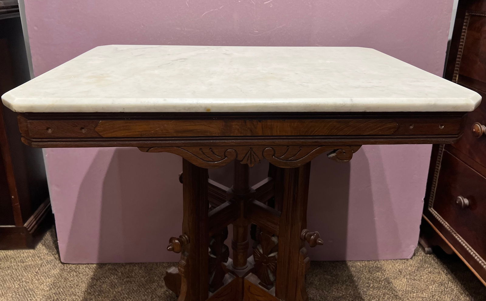 Marble Top Table - 4