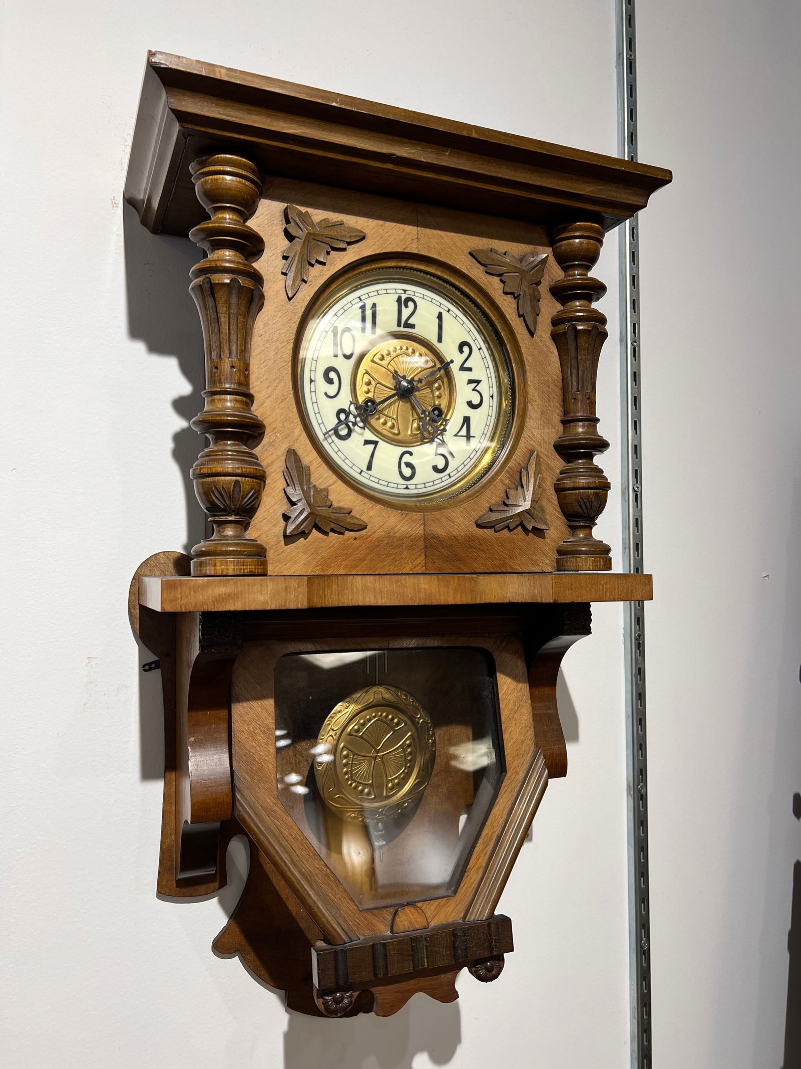 Attributed to Gustav Becker Hanging Wall Clock (1 of 8)