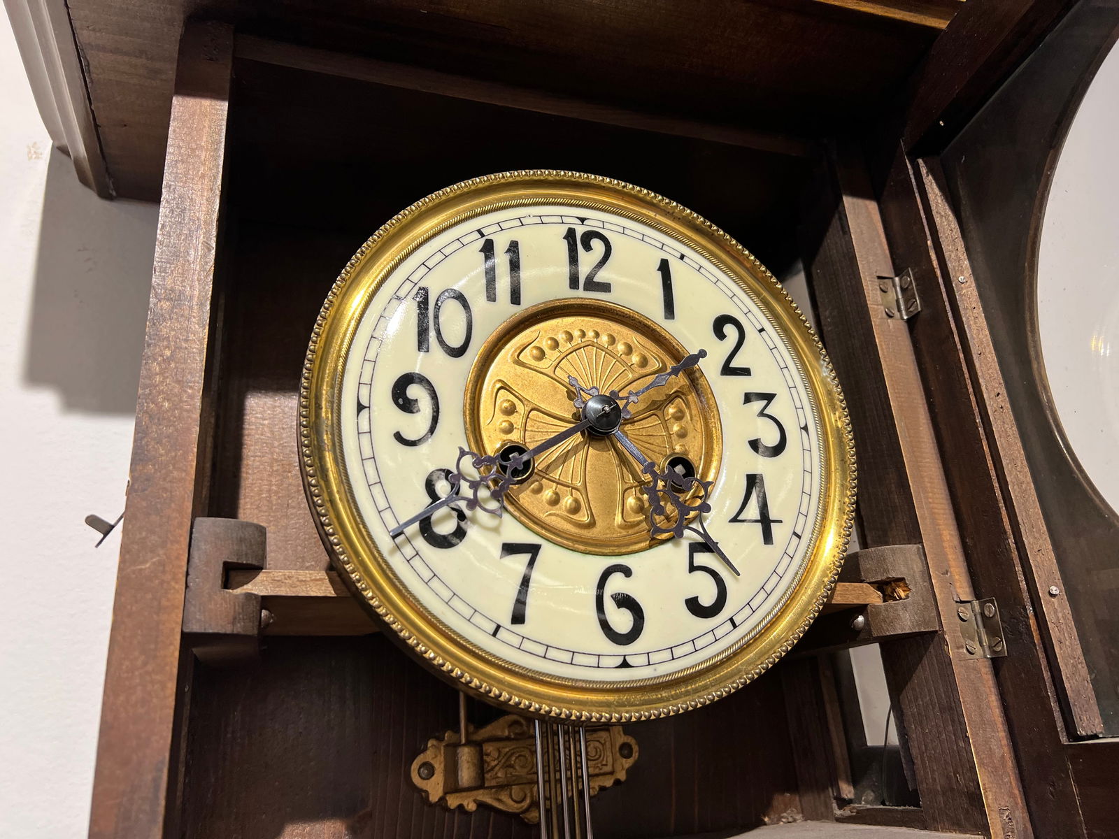 Attributed to Gustav Becker Hanging Wall Clock - 5