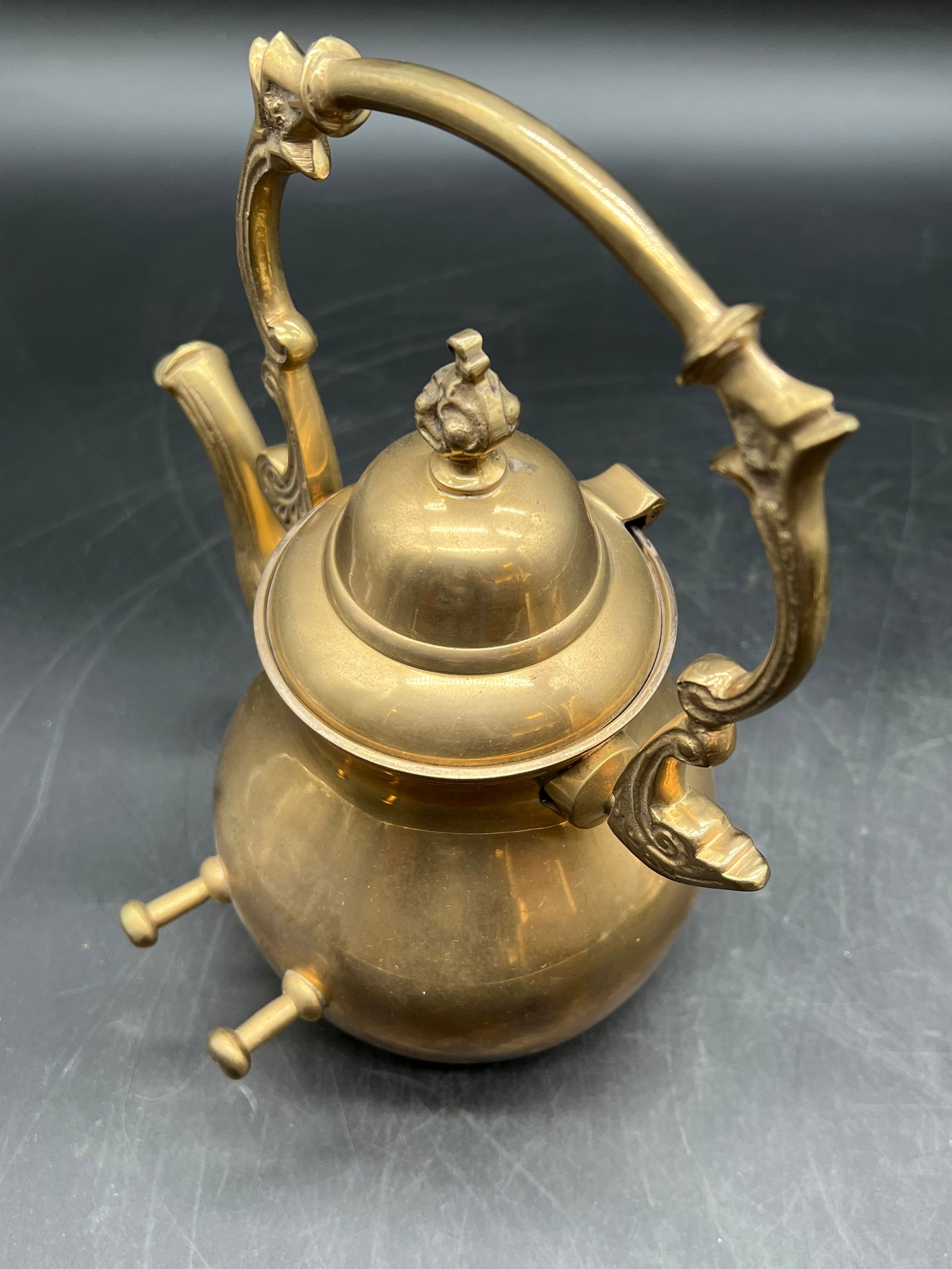 Brass Tilting Teapot - 2