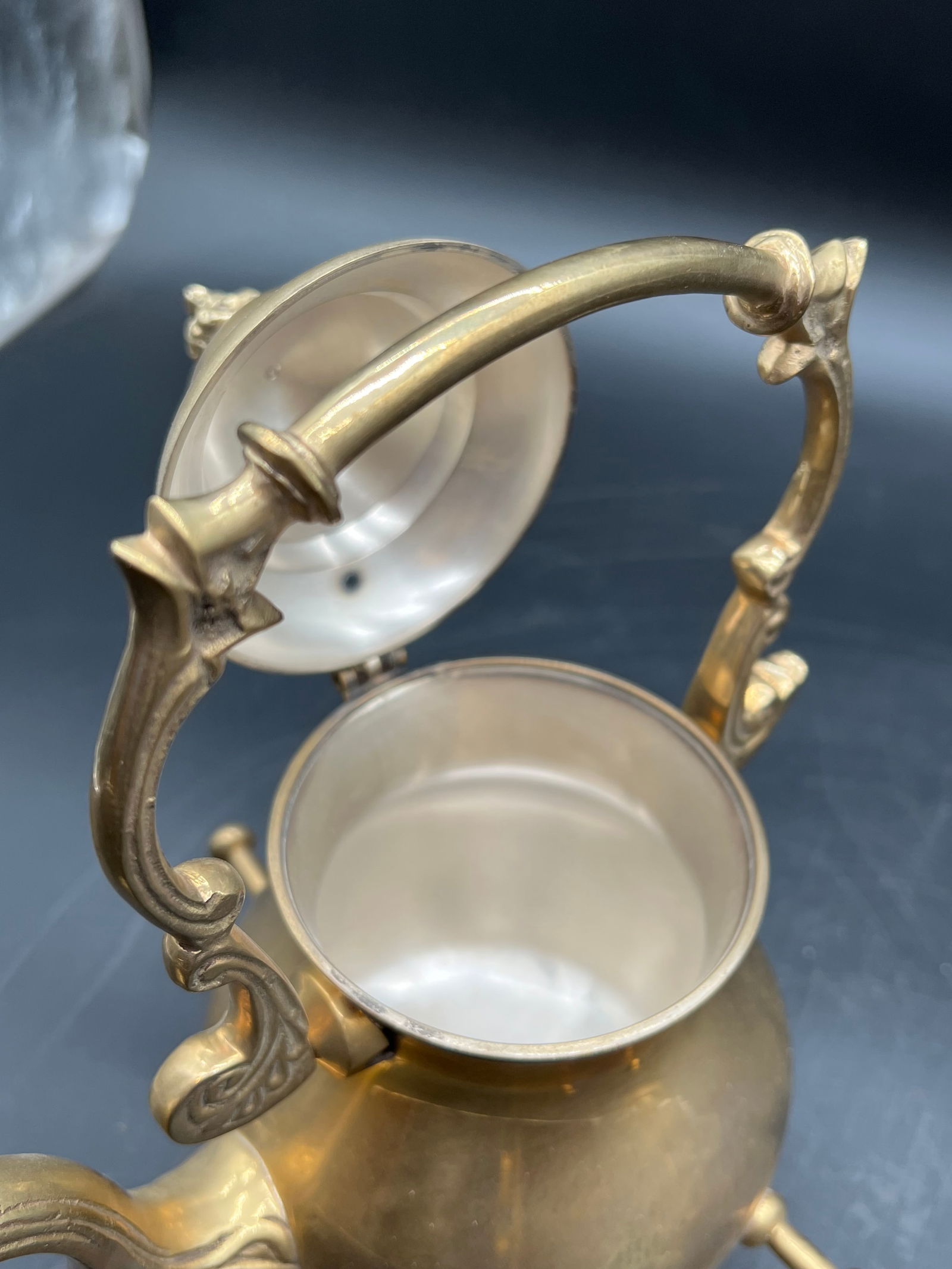 Brass Tilting Teapot - 4