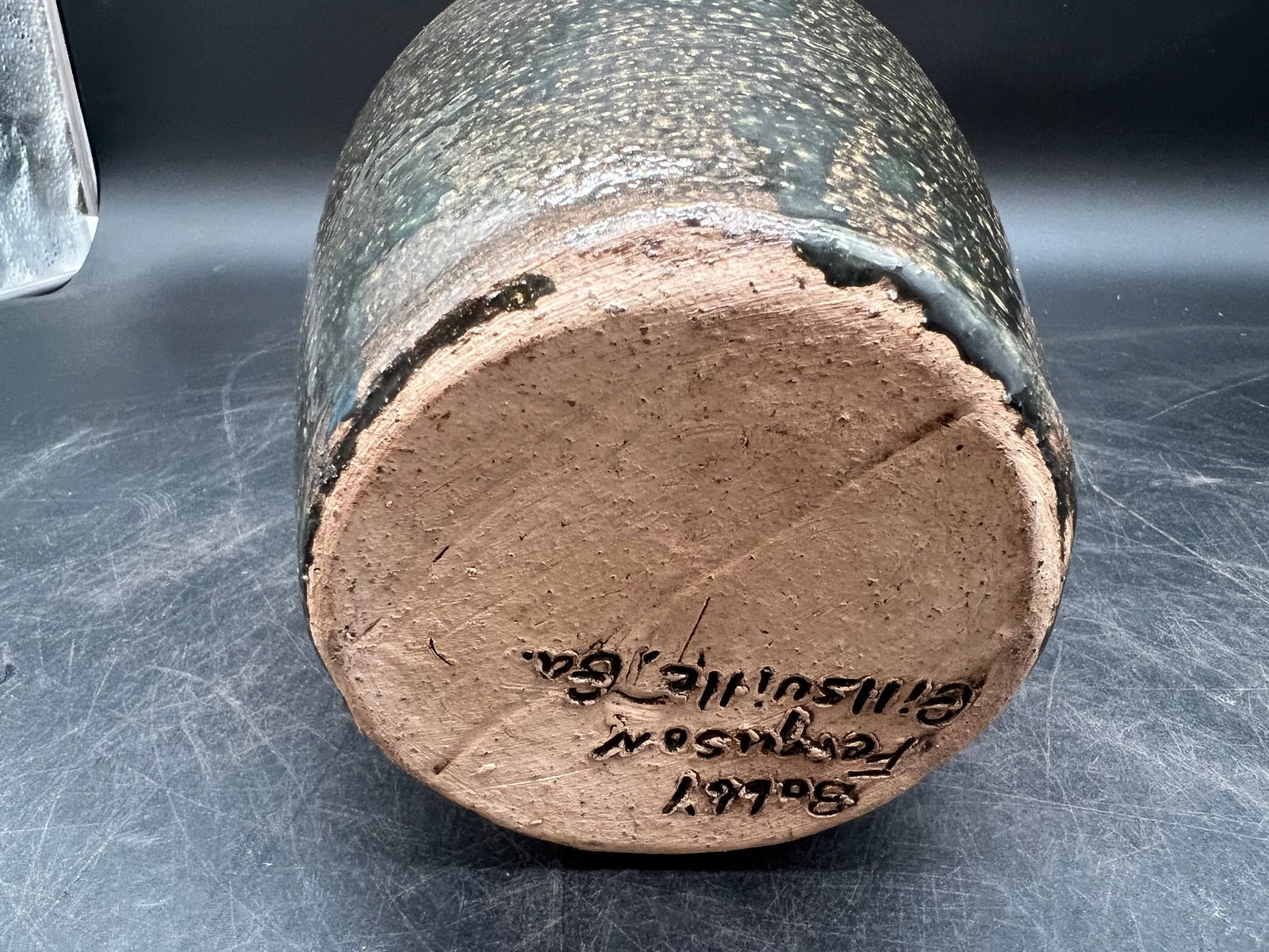 Stoneware Crock Bobby Ferguson Gillsville Ga. - 5